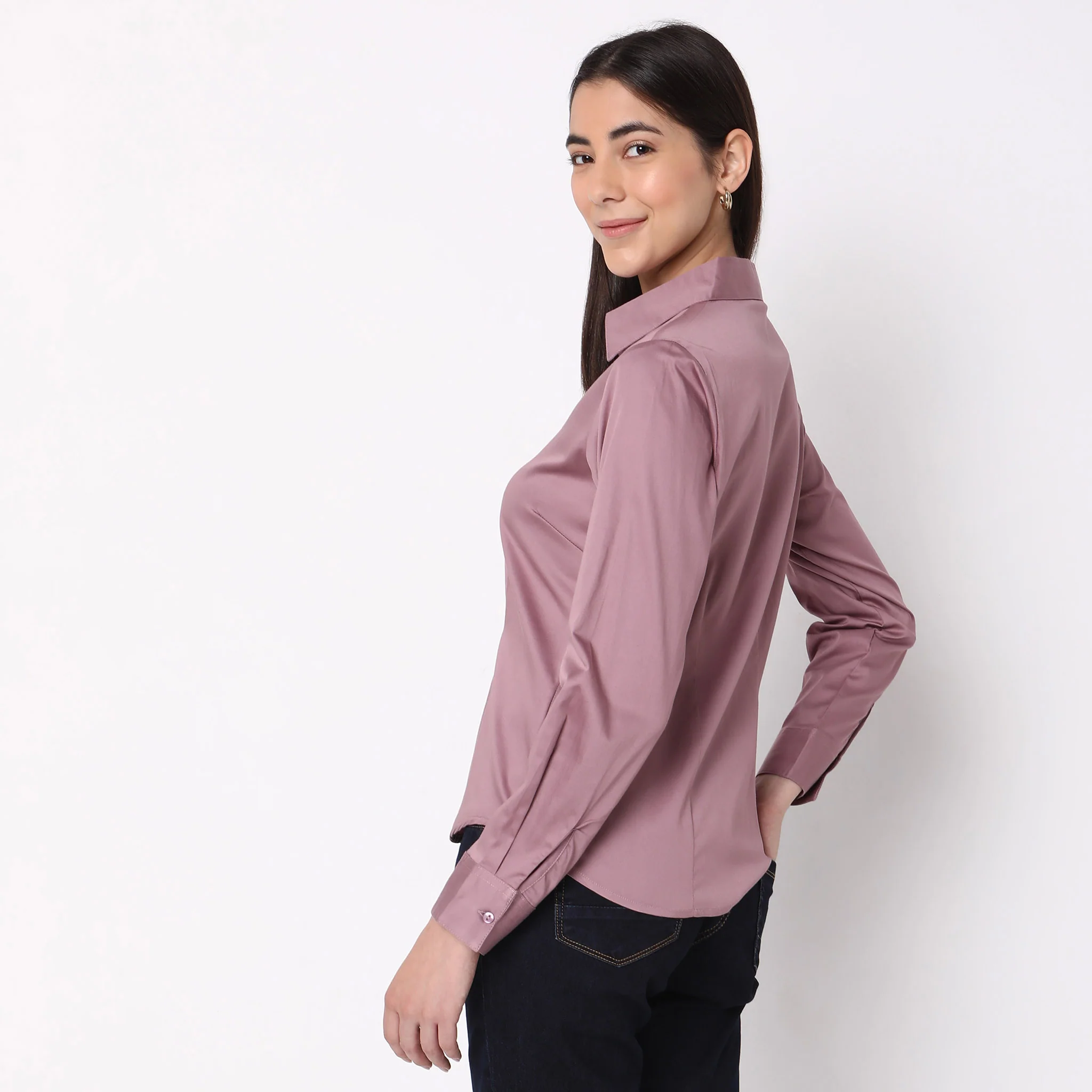 Regular Fit Solid Shirt - Image 8