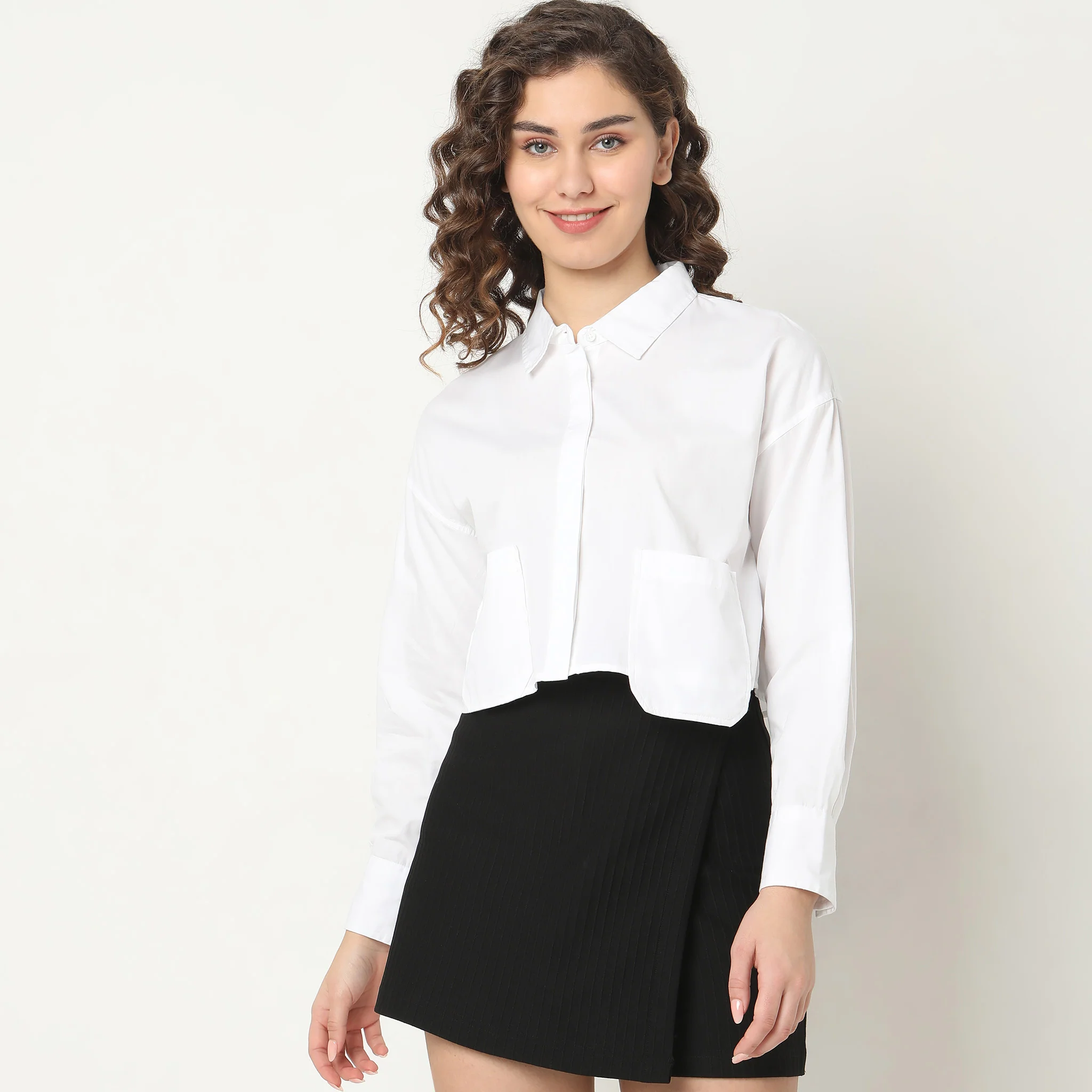 Regular Fit Solid Shirt - Image 7