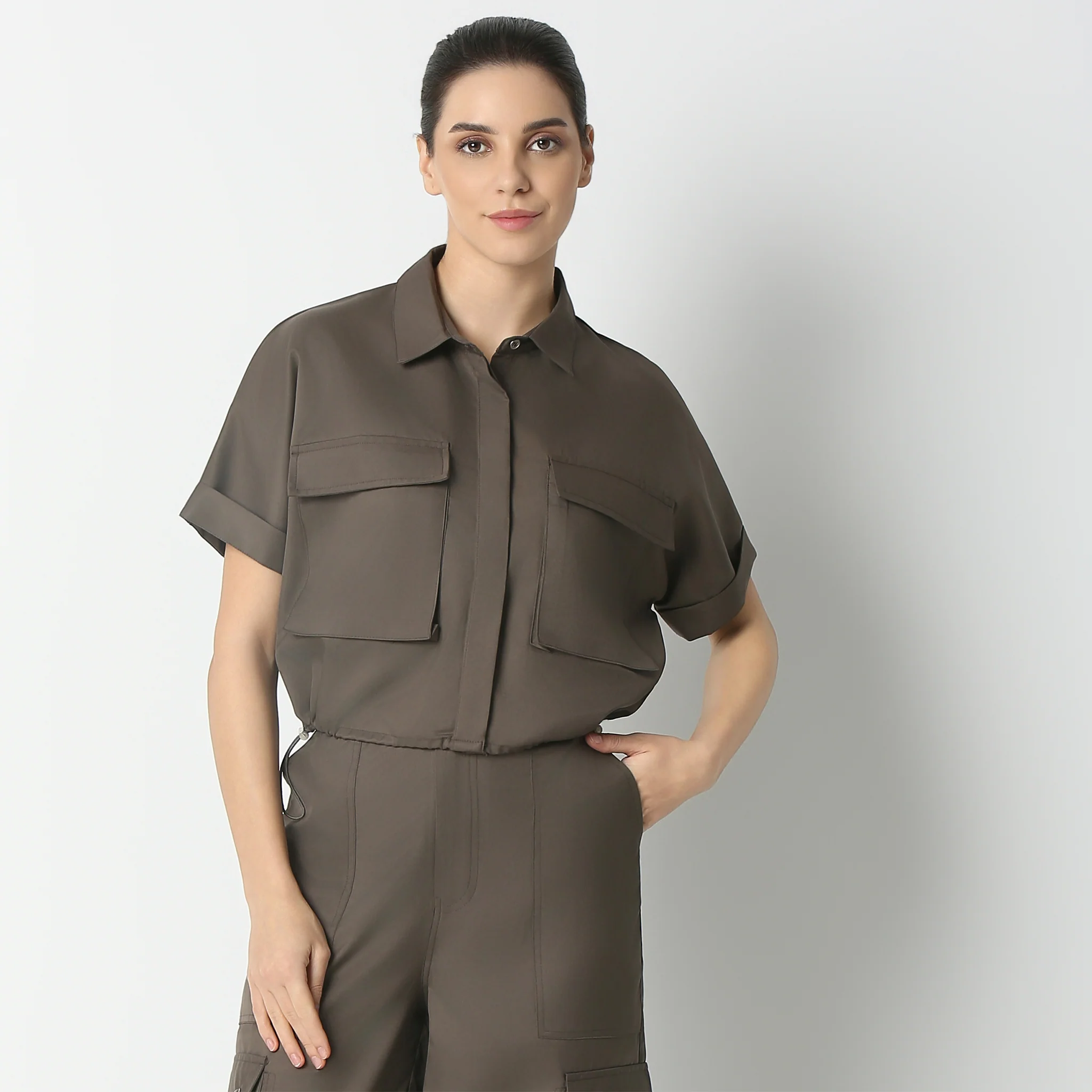 Regular Fit Solid Shirt - Image 7