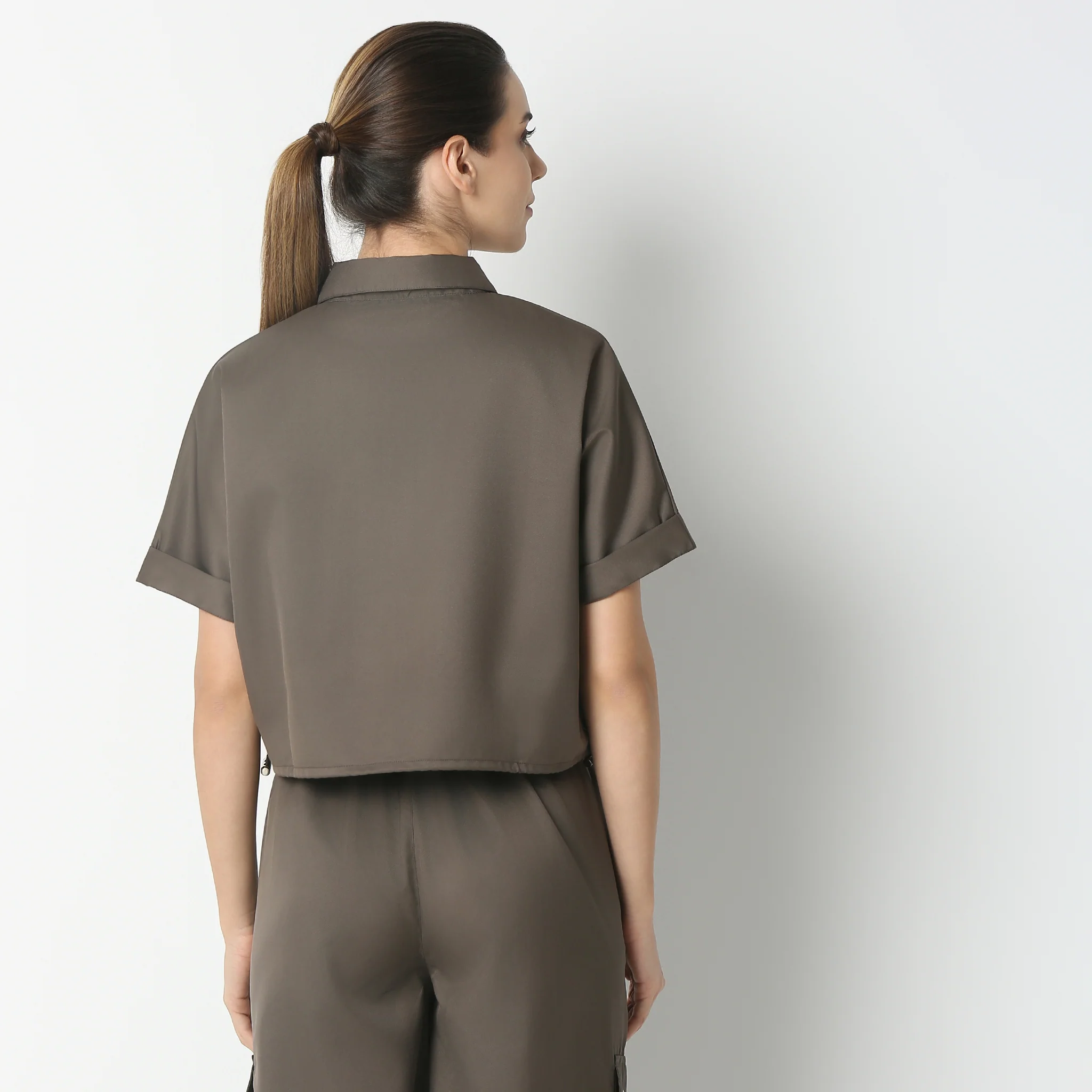 Regular Fit Solid Shirt - Image 8