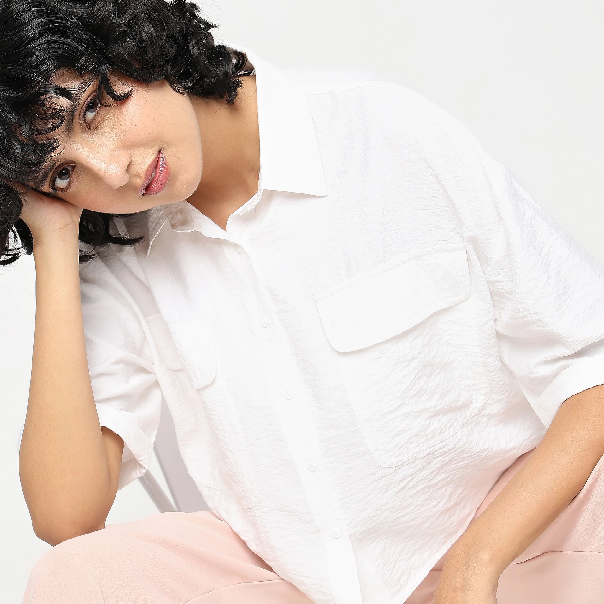 Regular Fit Solid Shirt - Image 9