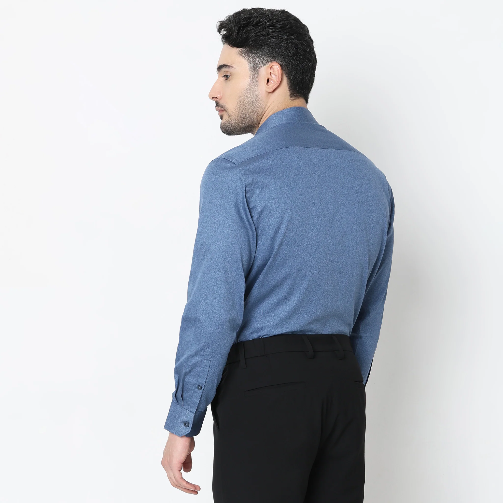 Regular Fit Solid Shirt - Image 3