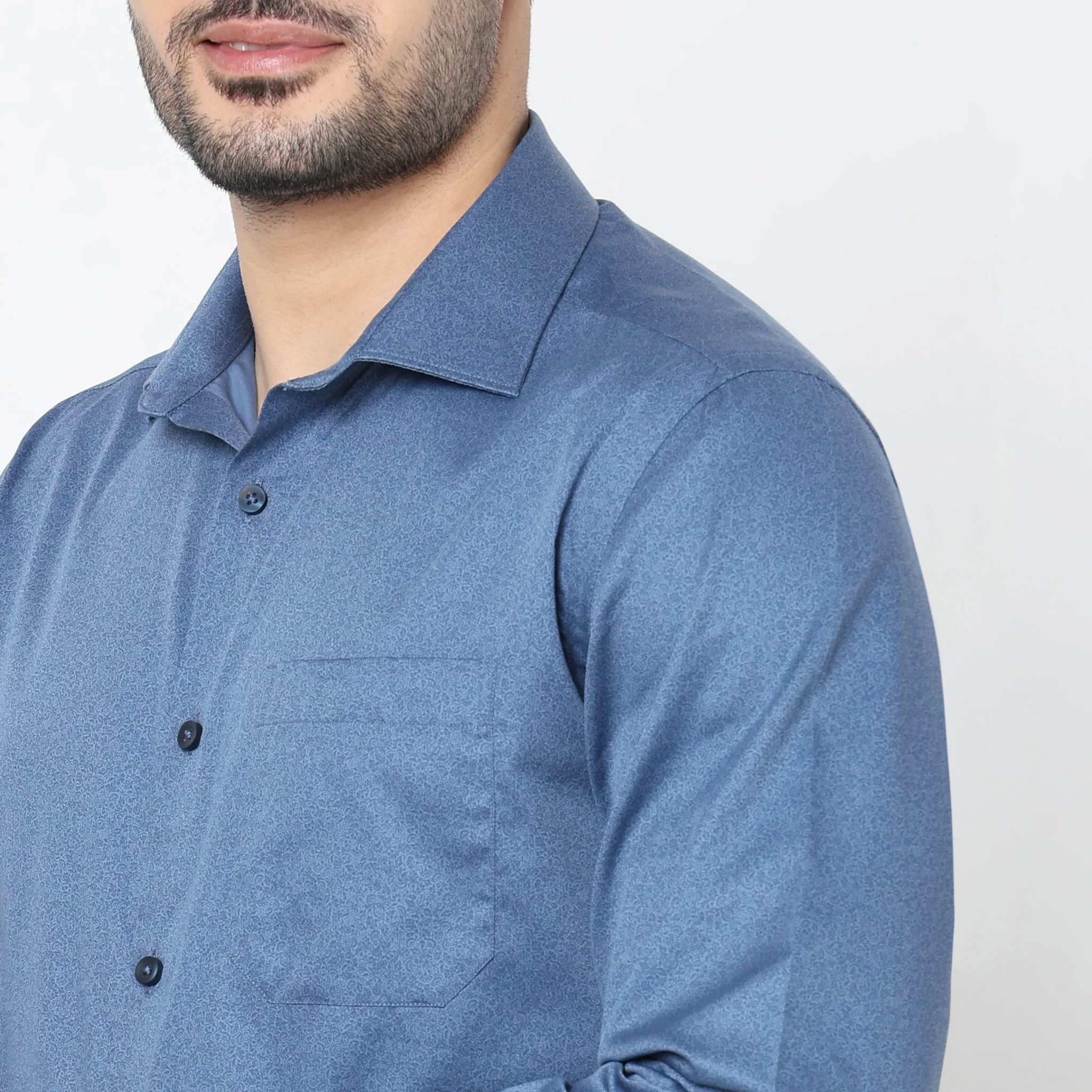 Regular Fit Solid Shirt - Image 4