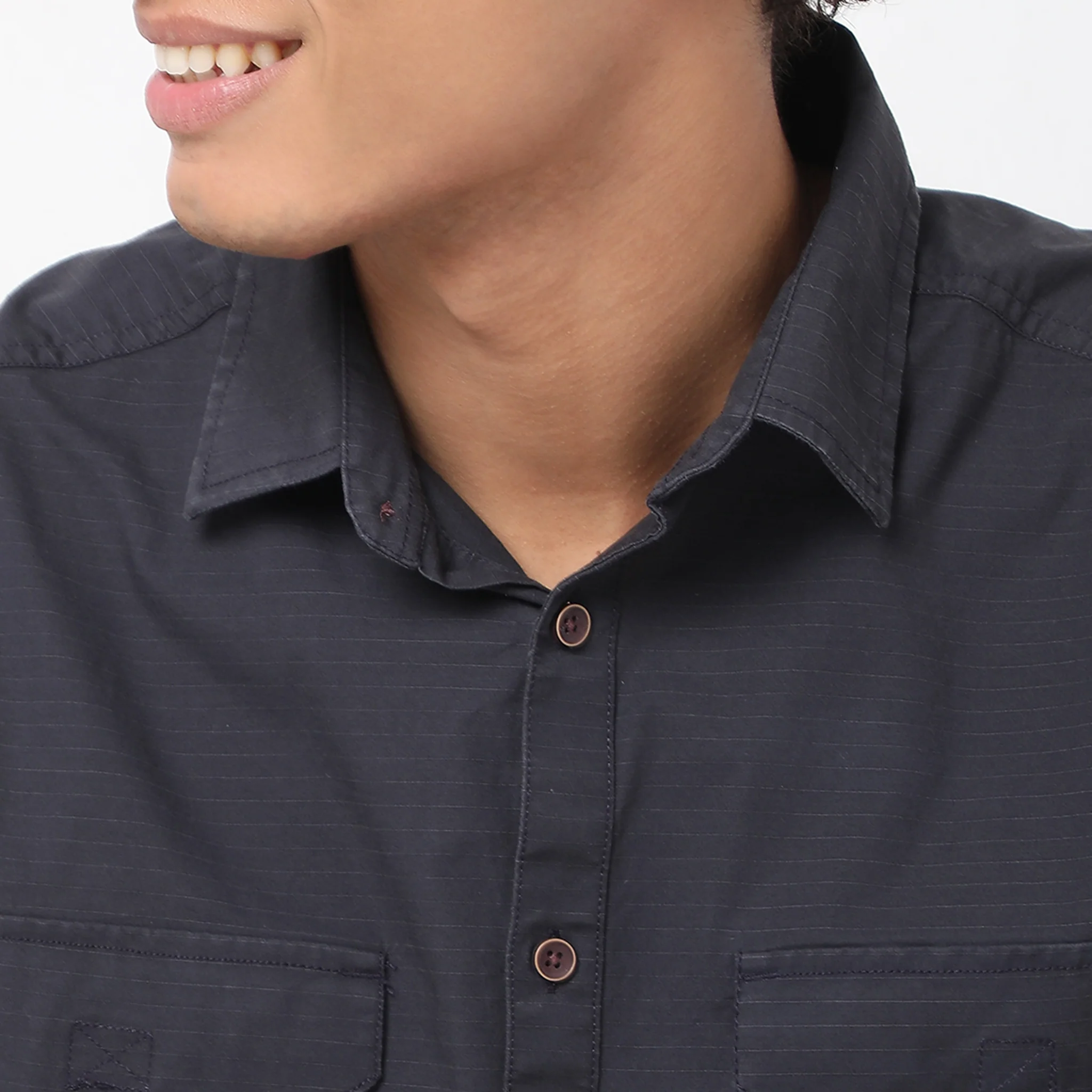 Regular Fit Solid Shirt - Image 9