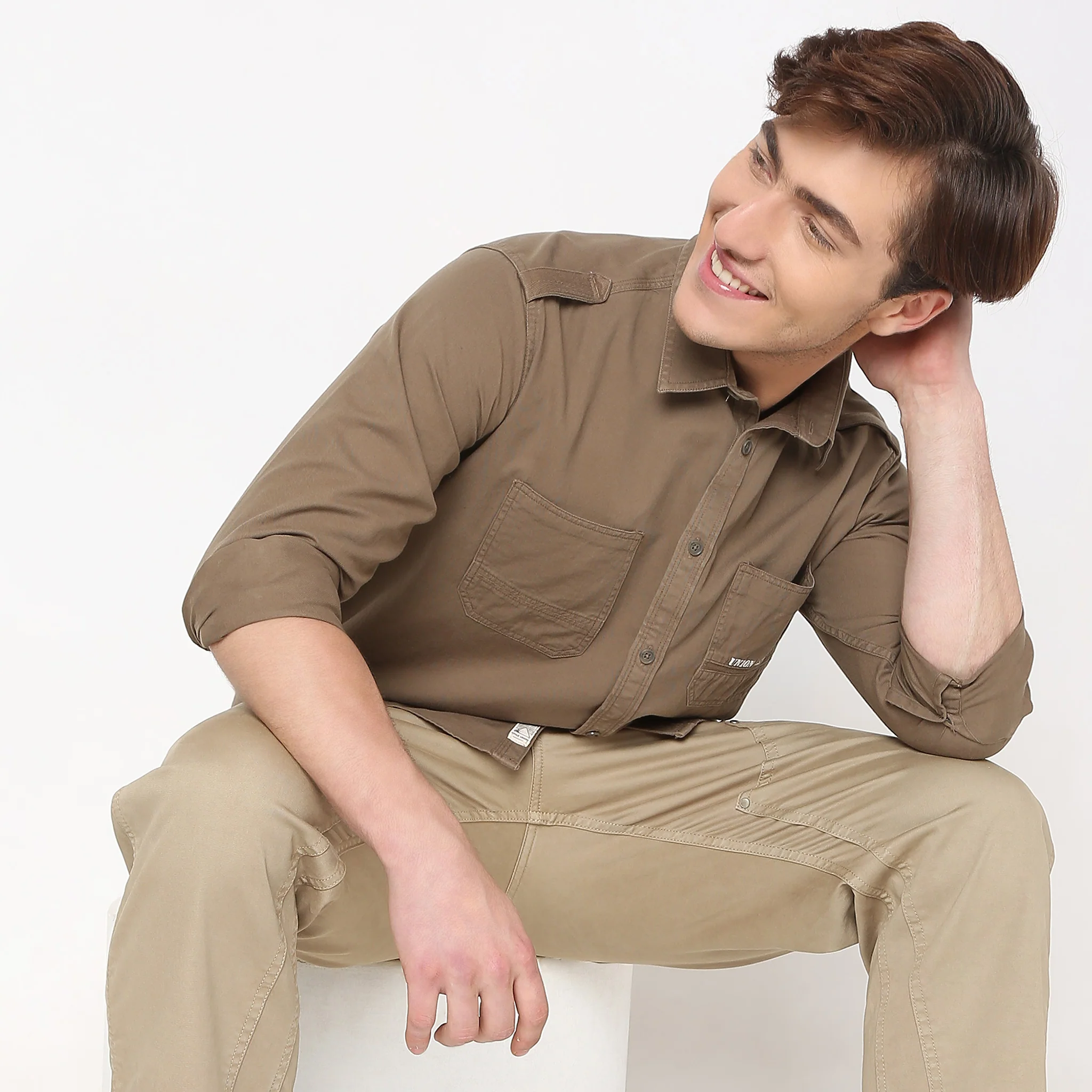 Regular Fit Solid Shirt - Image 17