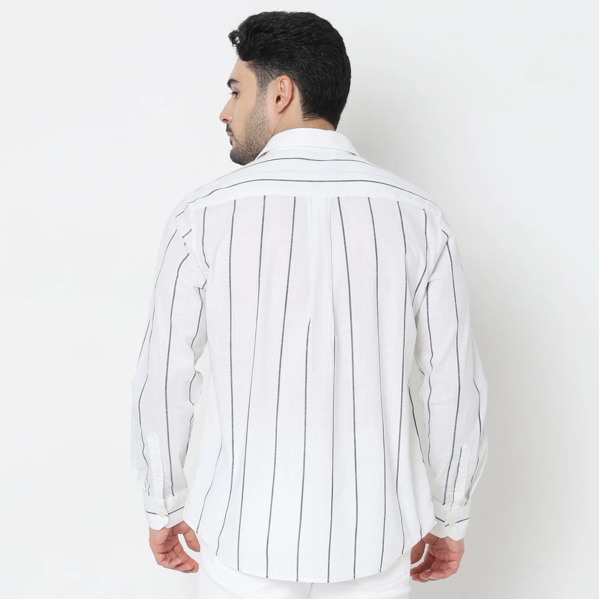 Regular Fit Striped Shirt - Image 3