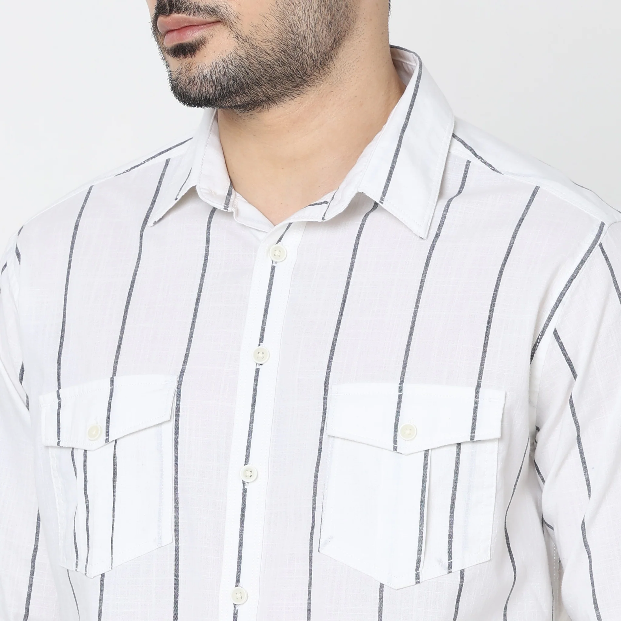 Regular Fit Striped Shirt - Image 4
