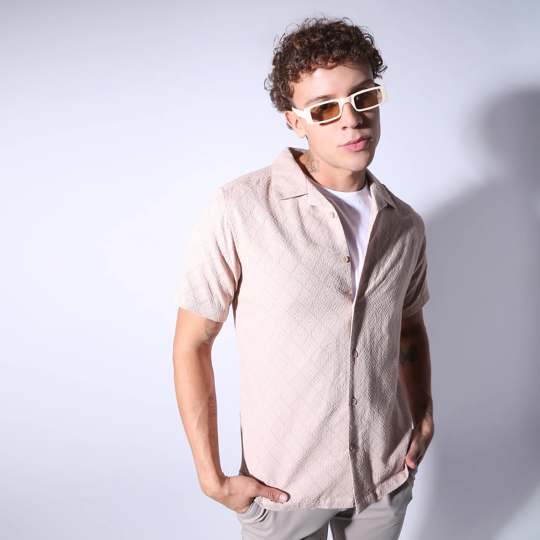 Regular Fit Solid Shirt - Image 11