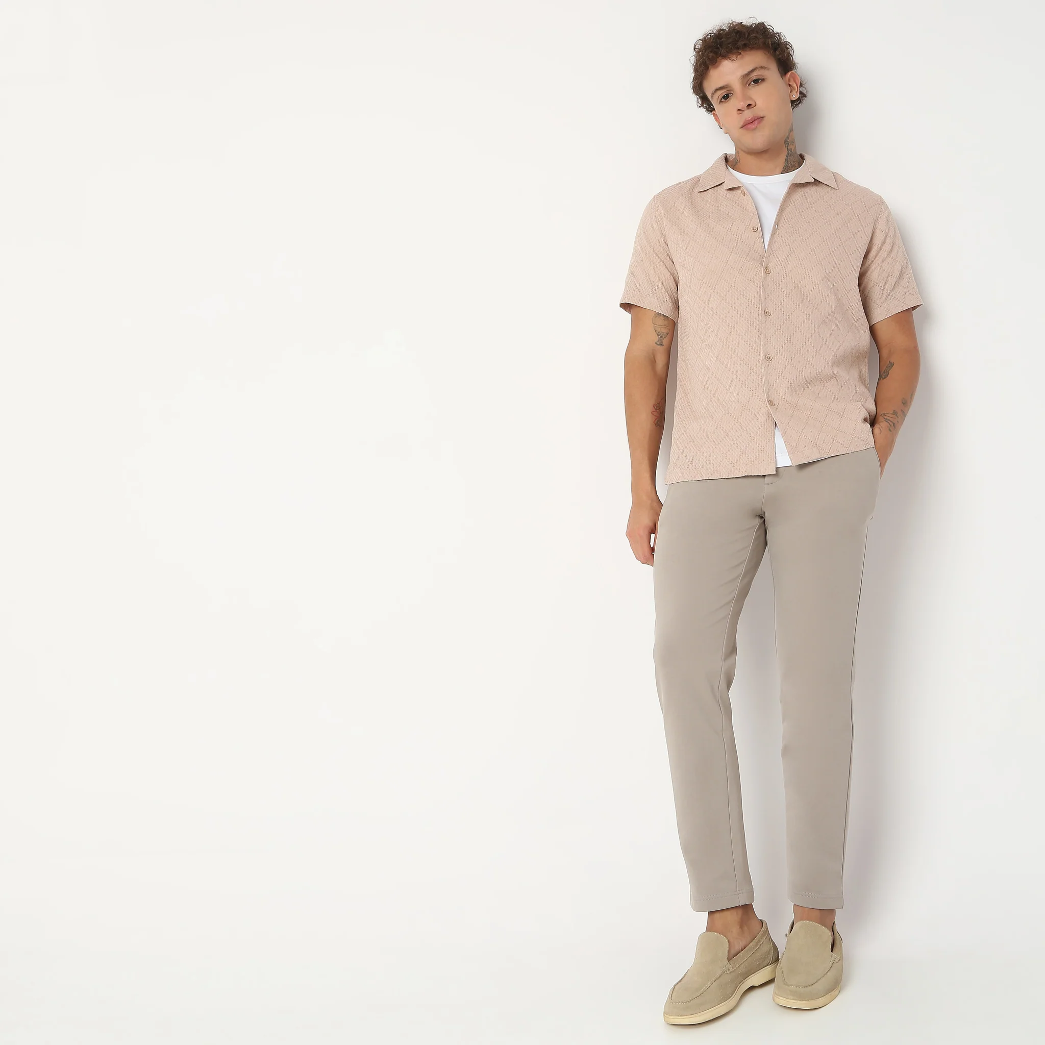 Regular Fit Solid Shirt - Image 12