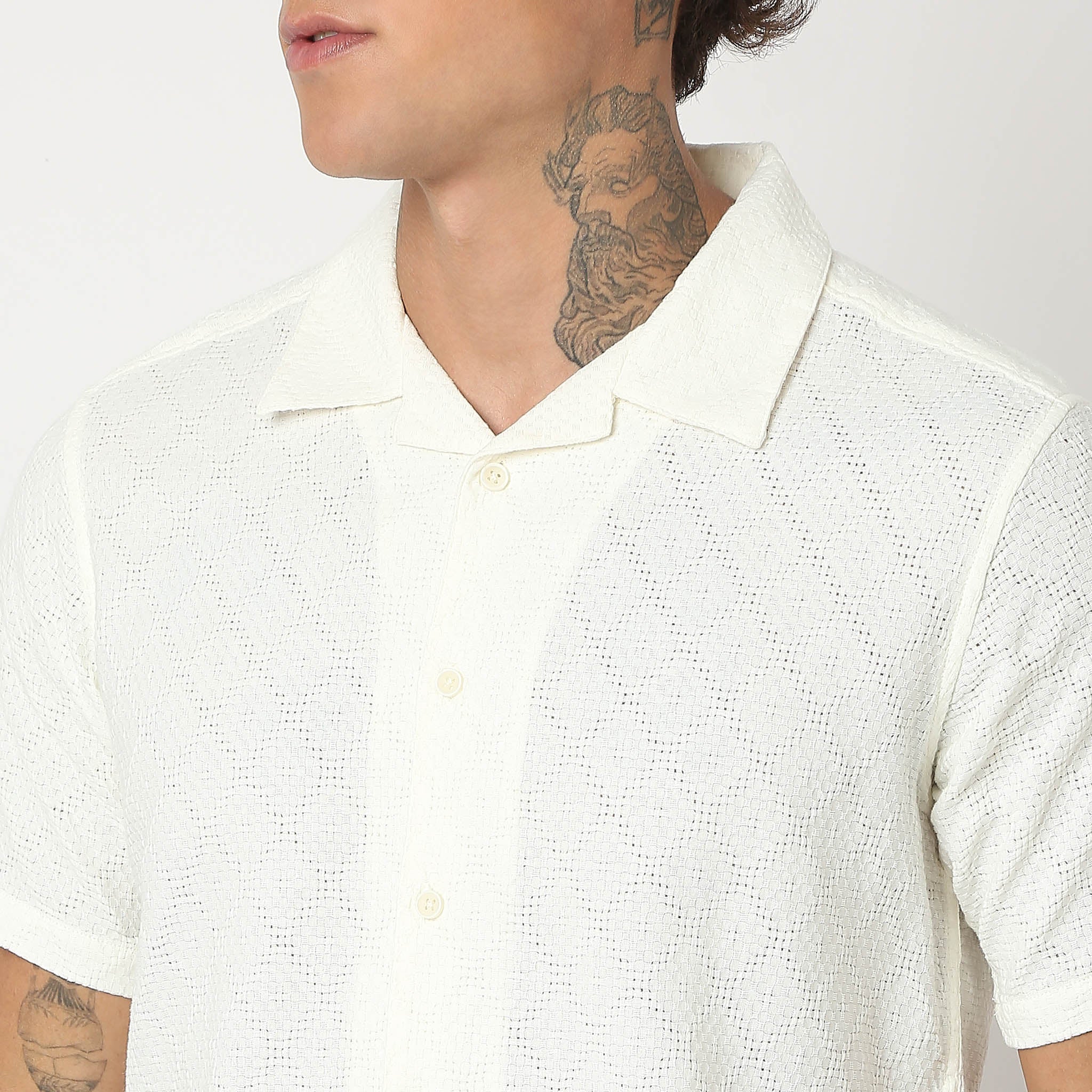 Regular Fit Solid Shirt - Image 9