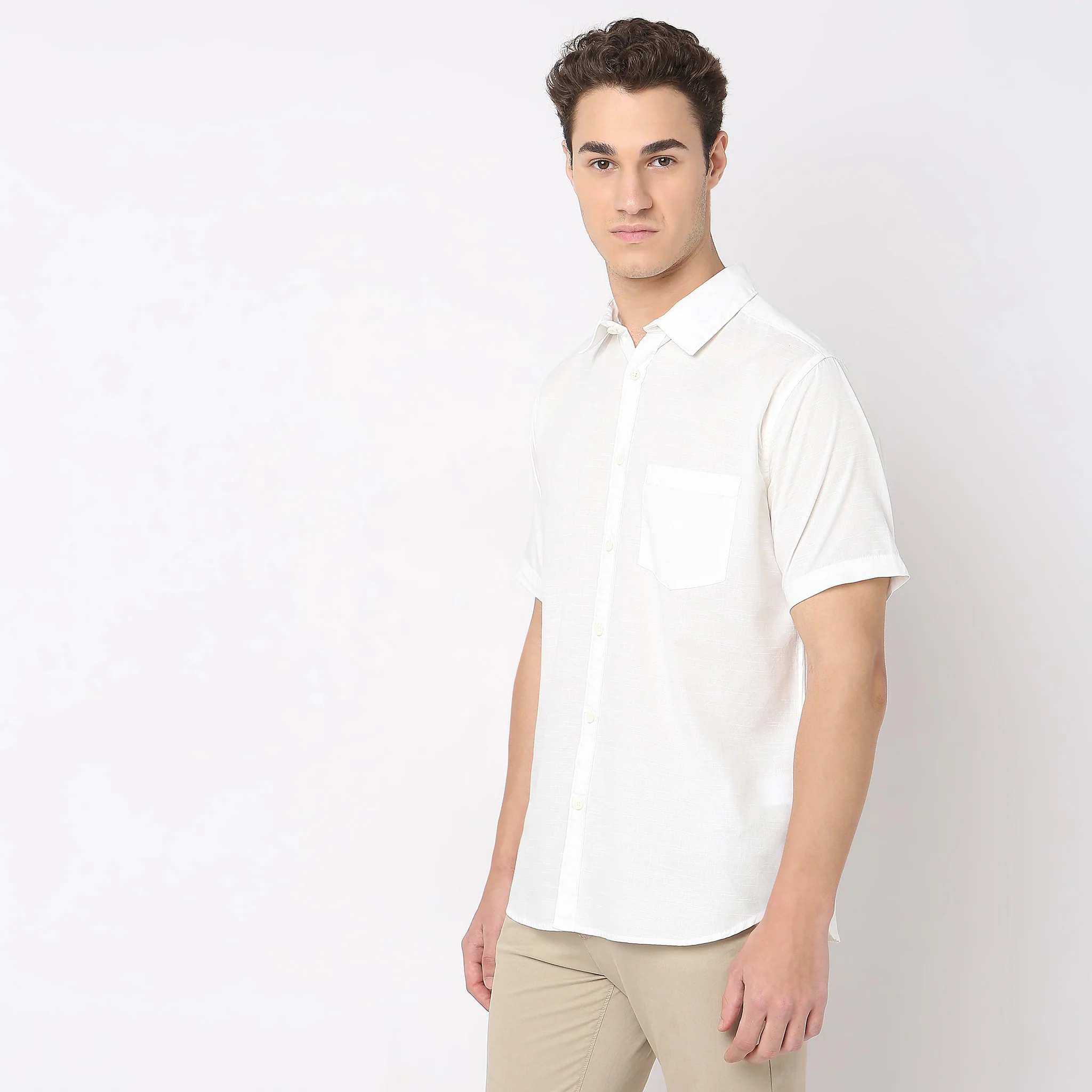 Easy Shirt™ - 100% Cotton MockLin Slubs - Regular Fit Solid Shirt - Image 10