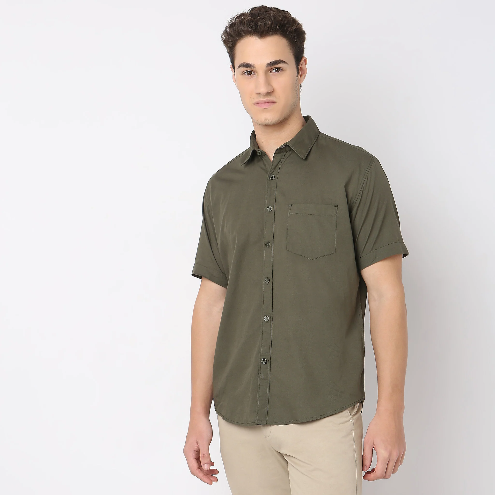 Easy Shirt™ - 100% Cotton MockLin Slubs - Regular Fit Solid Shirt - Image 15