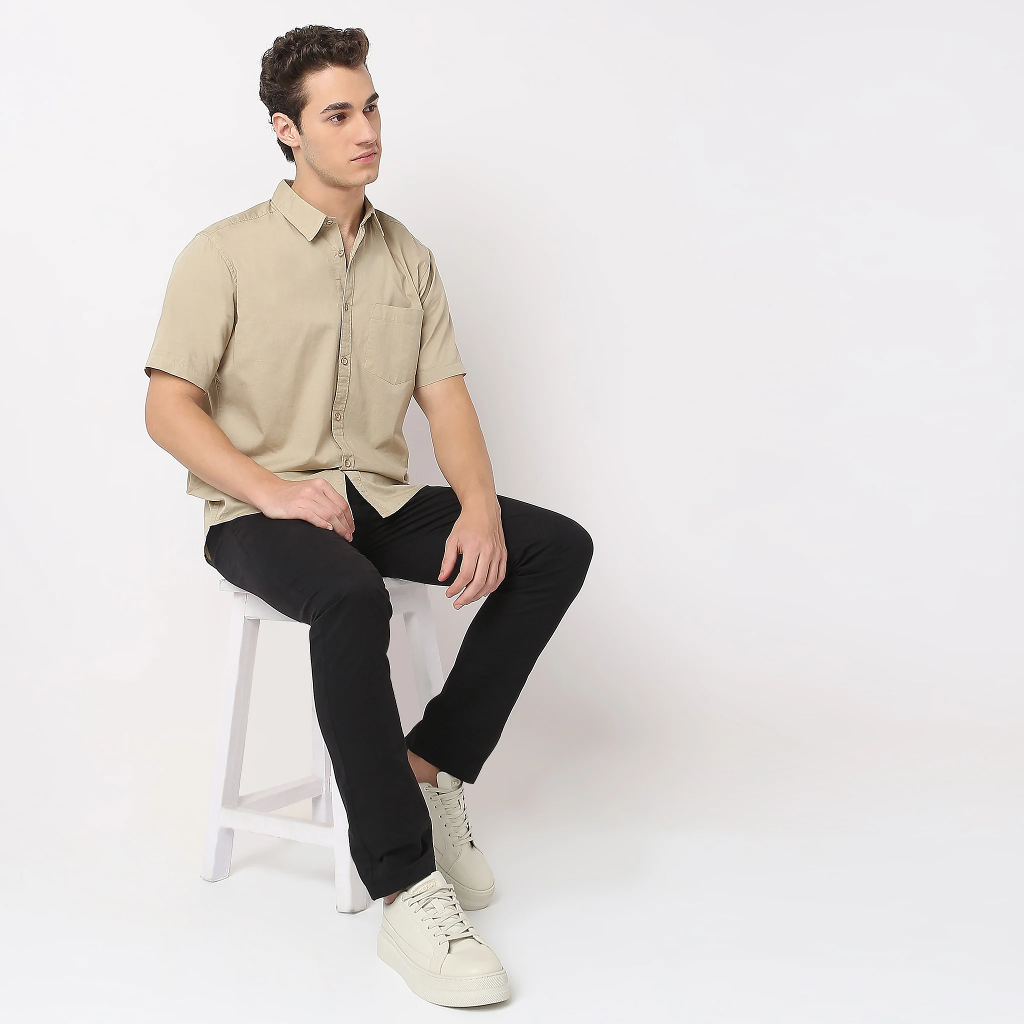 Easy Shirt™ - 100% Cotton MockLin Slubs - Regular Fit Solid Shirt - Image 16