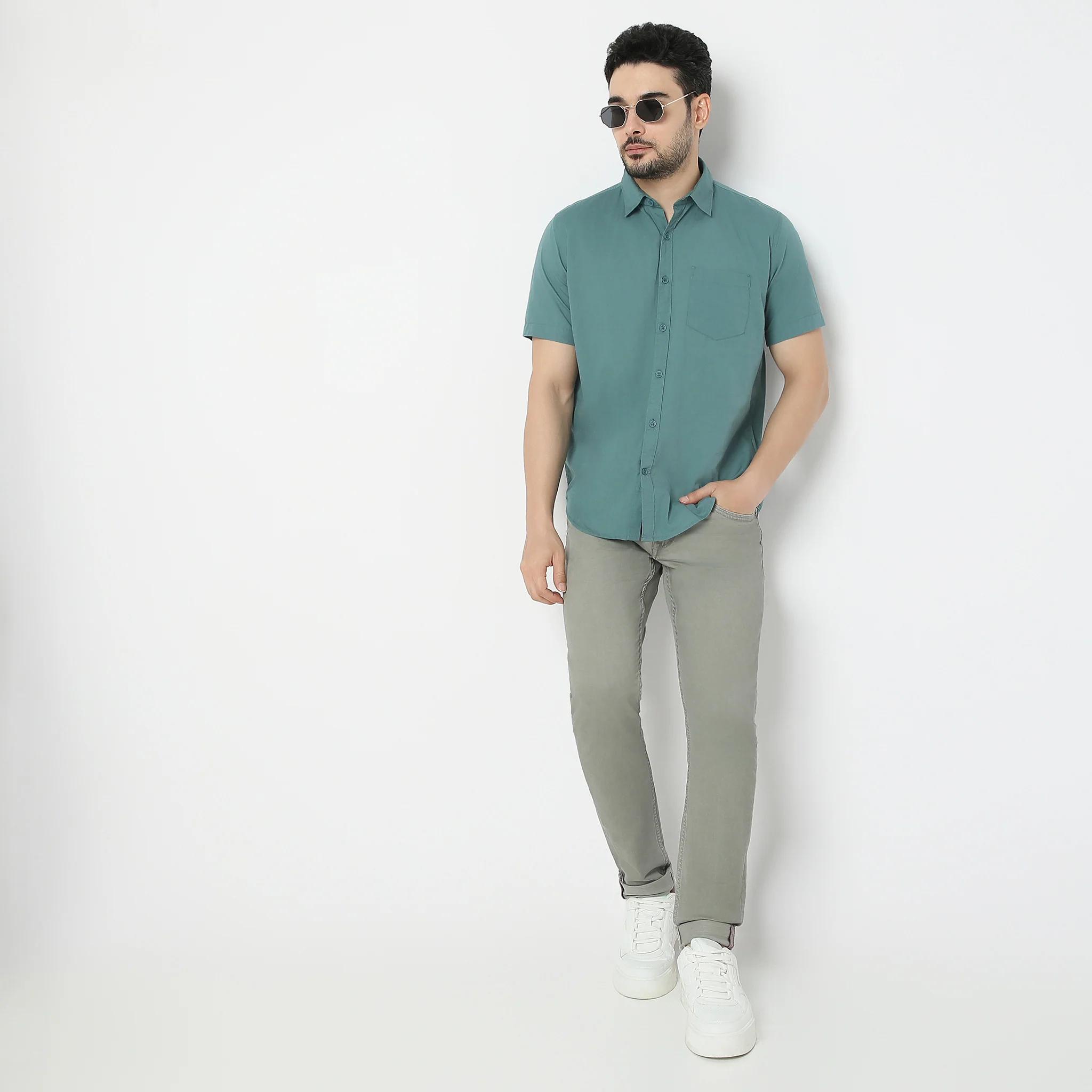 Easy Shirt™ - 100% Cotton MockLin Slubs - Regular Fit Solid Shirt - Image 27