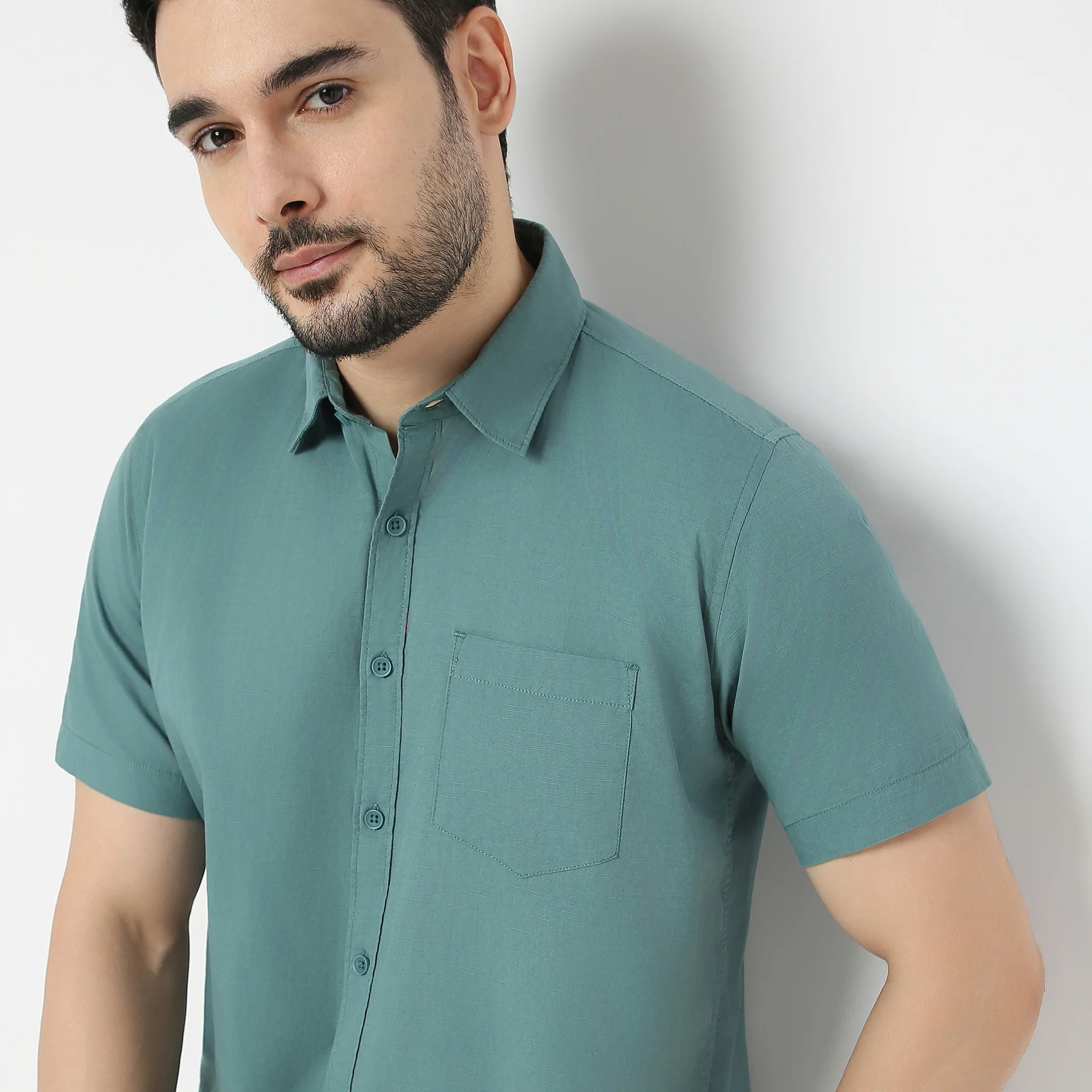 Easy Shirt™ - 100% Cotton MockLin Slubs - Regular Fit Solid Shirt - Image 29