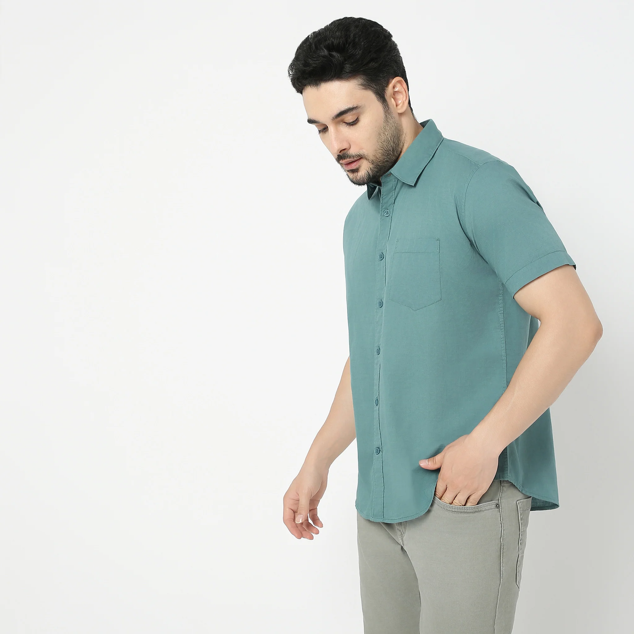 Easy Shirt™ - 100% Cotton MockLin Slubs - Regular Fit Solid Shirt - Image 30