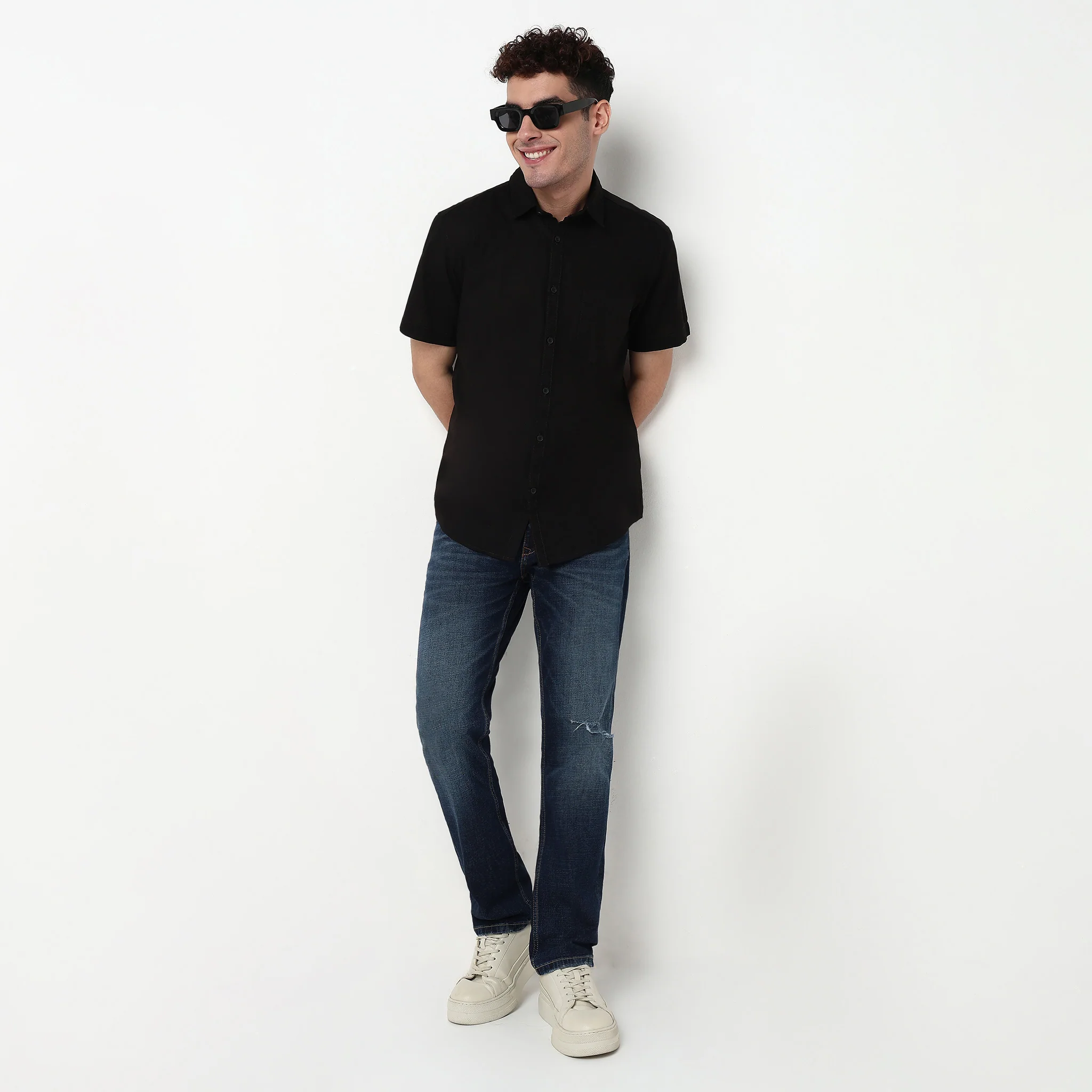 Easy Shirt™ - 100% Cotton MockLin Slubs - Regular Fit Solid Shirt - Image 31