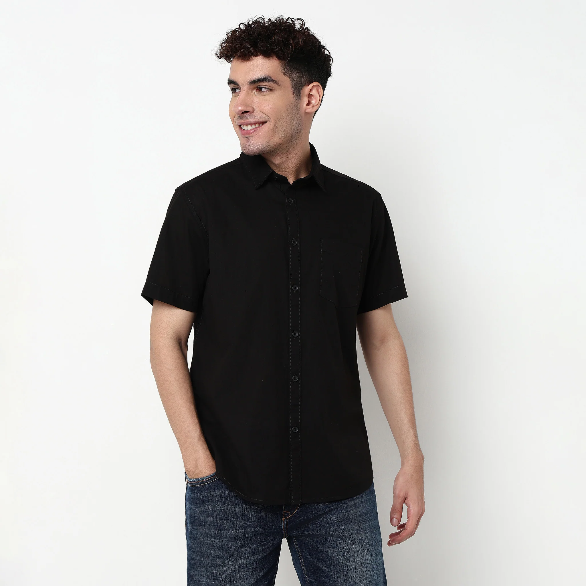 Easy Shirt™ - 100% Cotton MockLin Slubs - Regular Fit Solid Shirt - Image 32