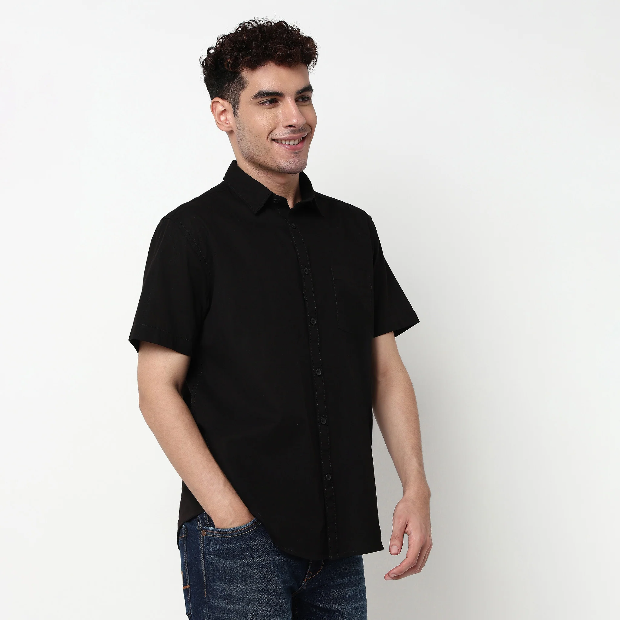 Easy Shirt™ - 100% Cotton MockLin Slubs - Regular Fit Solid Shirt - Image 35