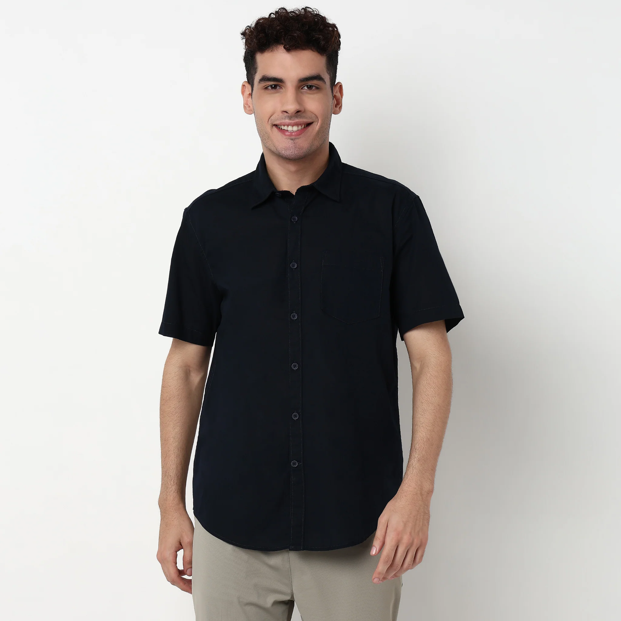 Easy Shirt™ - 100% Cotton MockLin Slubs - Regular Fit Solid Shirt - Image 37