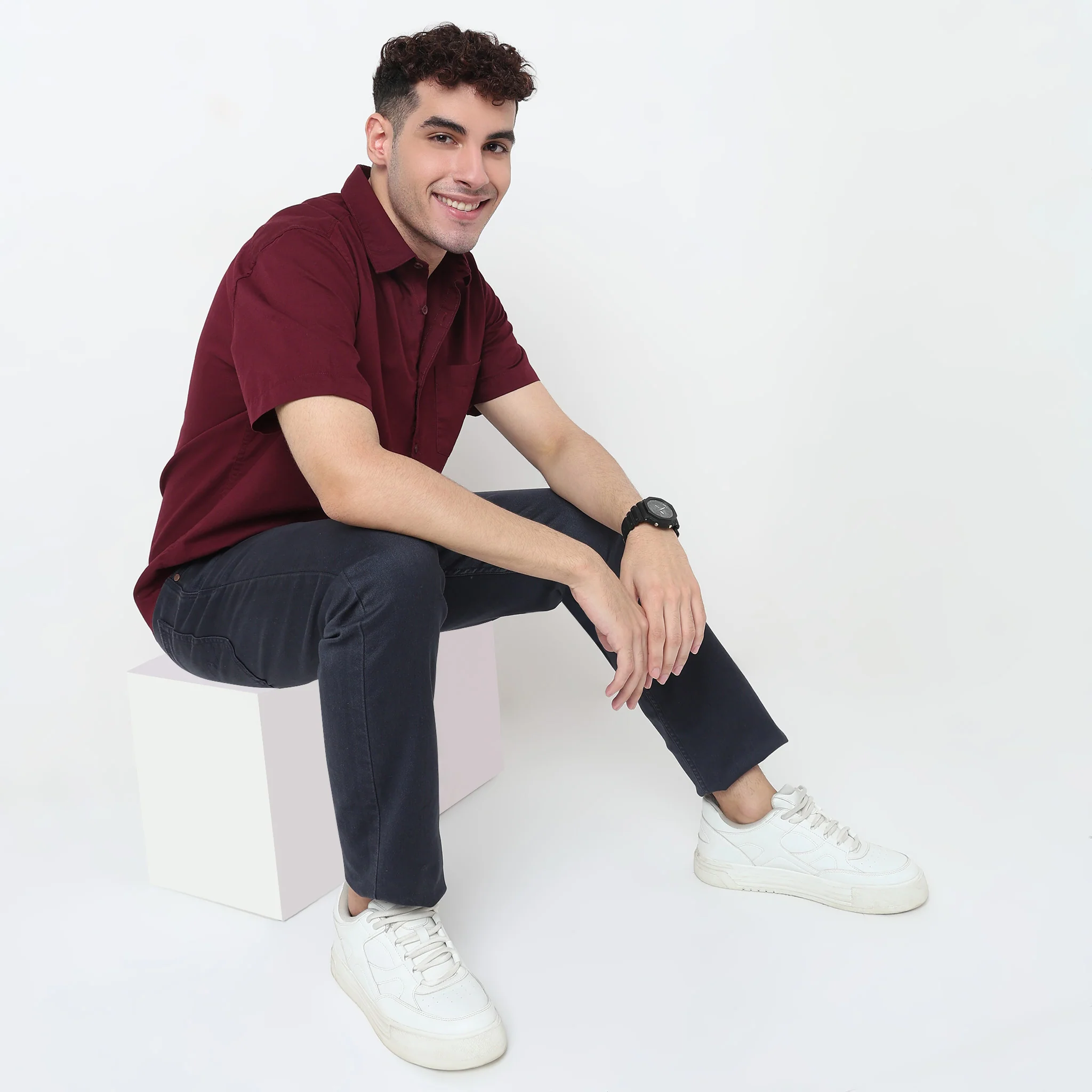 Easy Shirt™ - 100% Cotton MockLin Slubs - Regular Fit Solid Shirt - Image 42