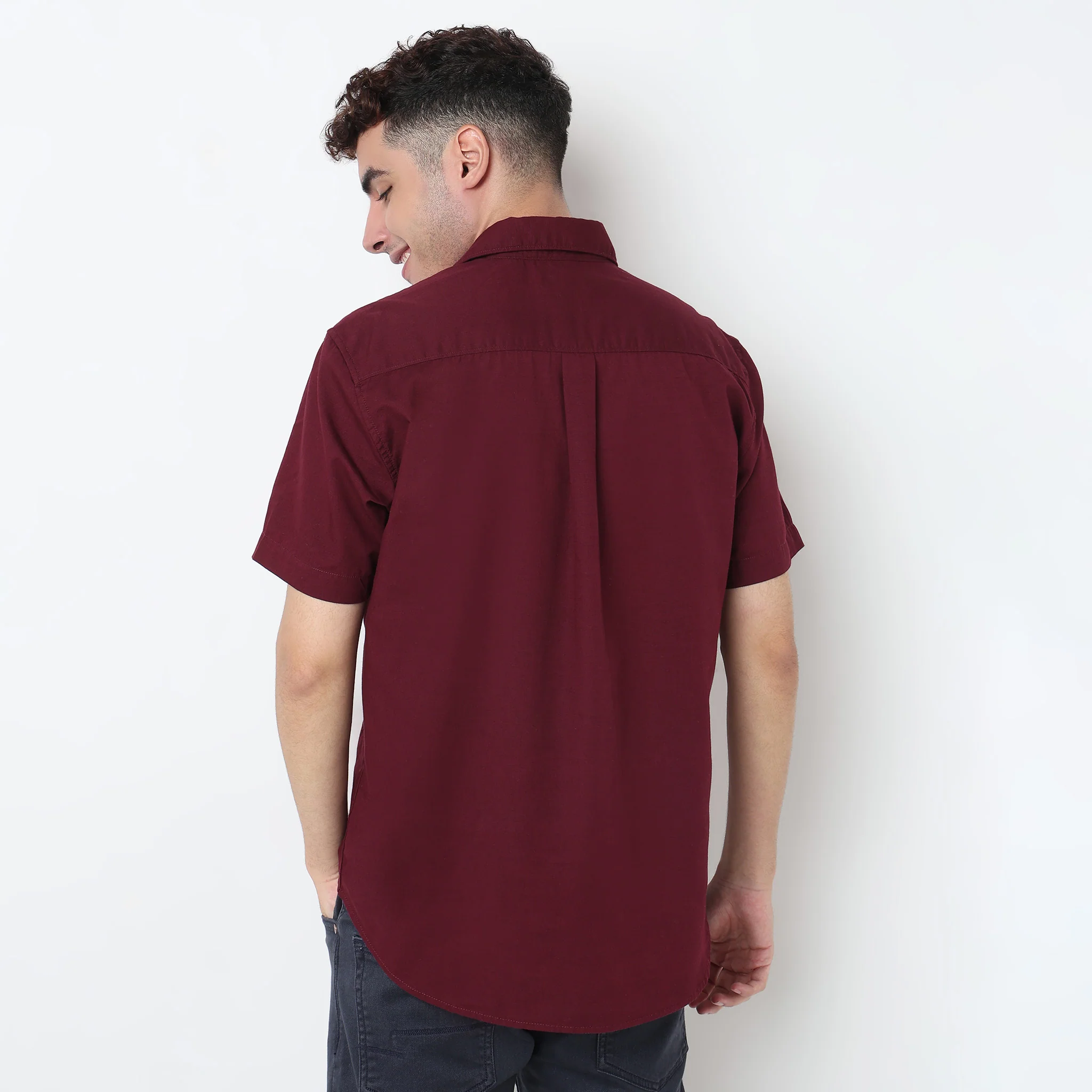 Easy Shirt™ - 100% Cotton MockLin Slubs - Regular Fit Solid Shirt - Image 43