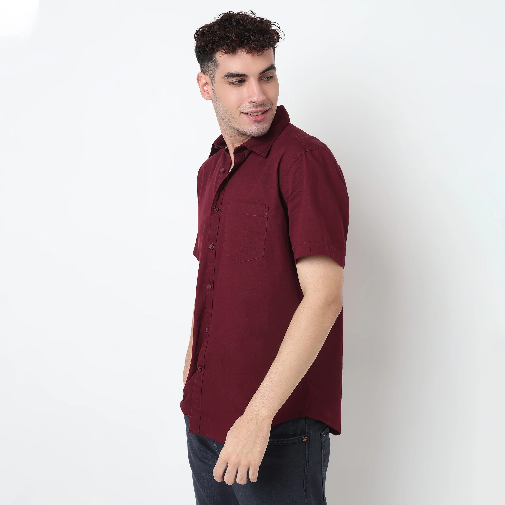 Easy Shirt™ - 100% Cotton MockLin Slubs - Regular Fit Solid Shirt - Image 45