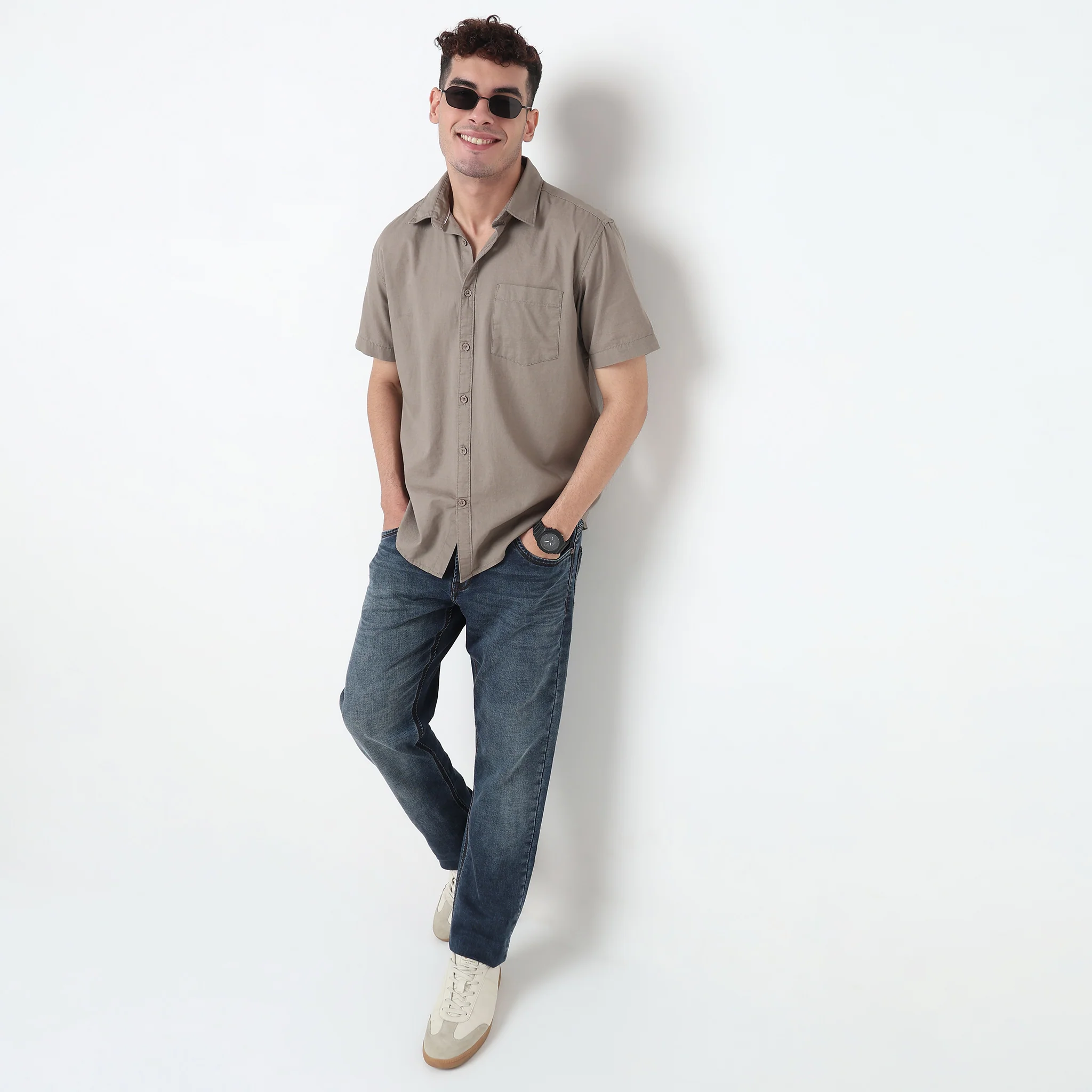 Easy Shirt™ - 100% Cotton MockLin Slubs - Regular Fit Solid Shirt - Image 46