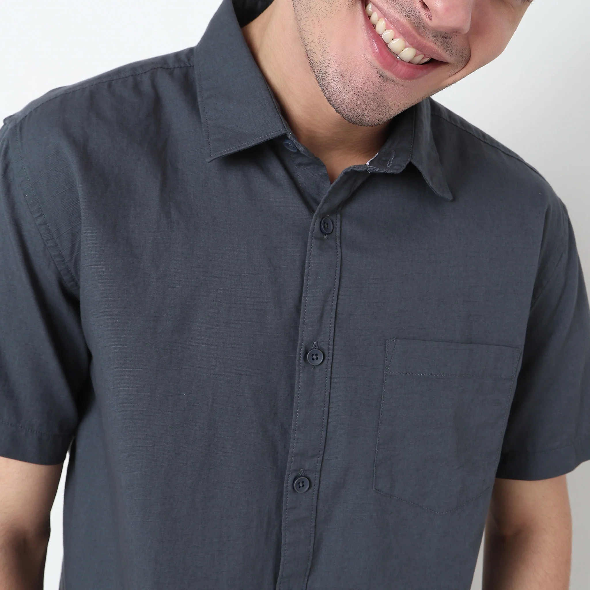 Easy Shirt™ - 100% Cotton MockLin Slubs - Regular Fit Solid Shirt - Image 54