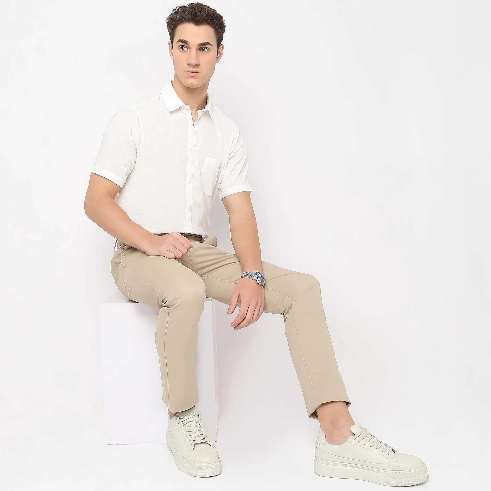 Easy Shirt™ - 100% Cotton MockLin Slubs - Regular Fit Solid Shirt - Image 6