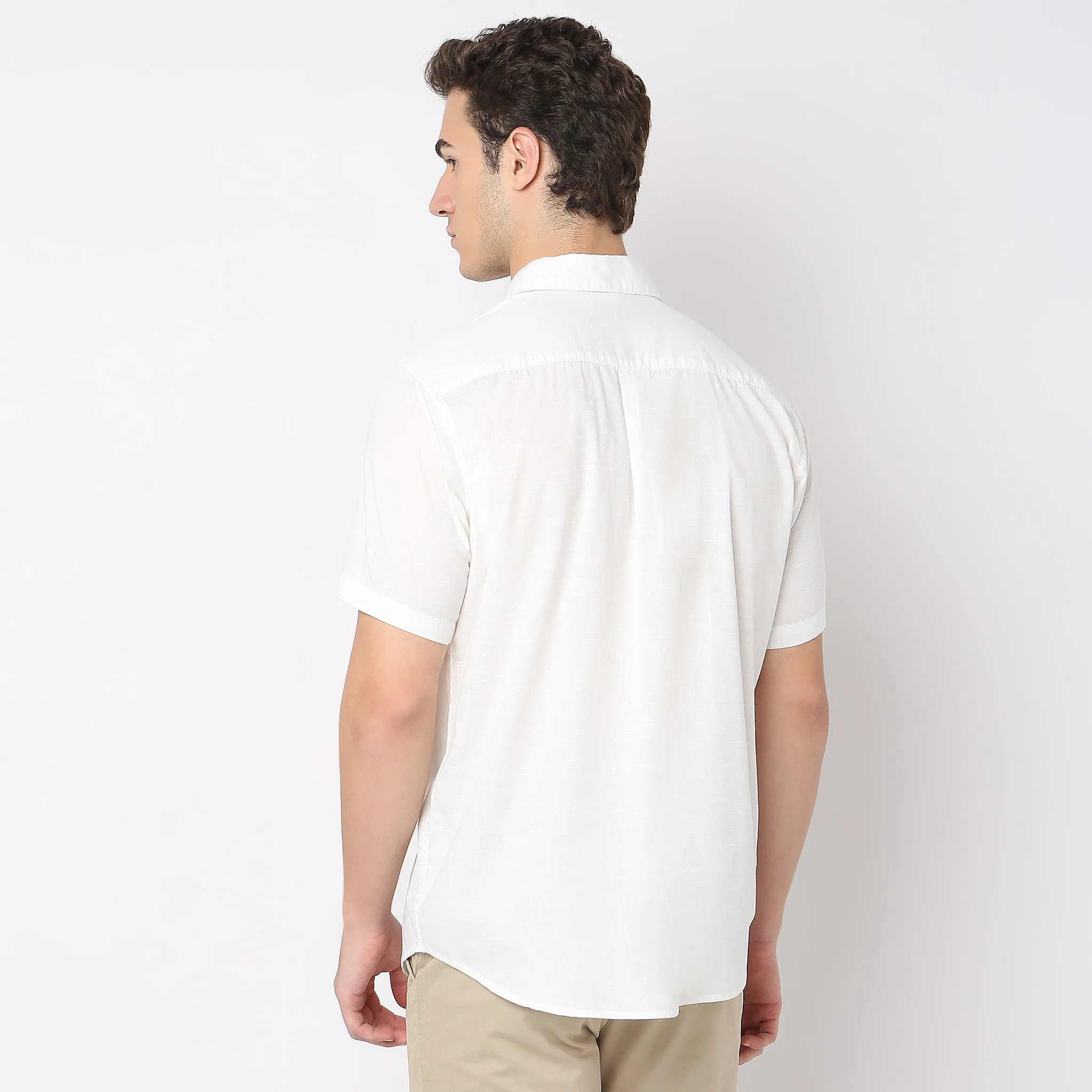 Easy Shirt™ - 100% Cotton MockLin Slubs - Regular Fit Solid Shirt - Image 8