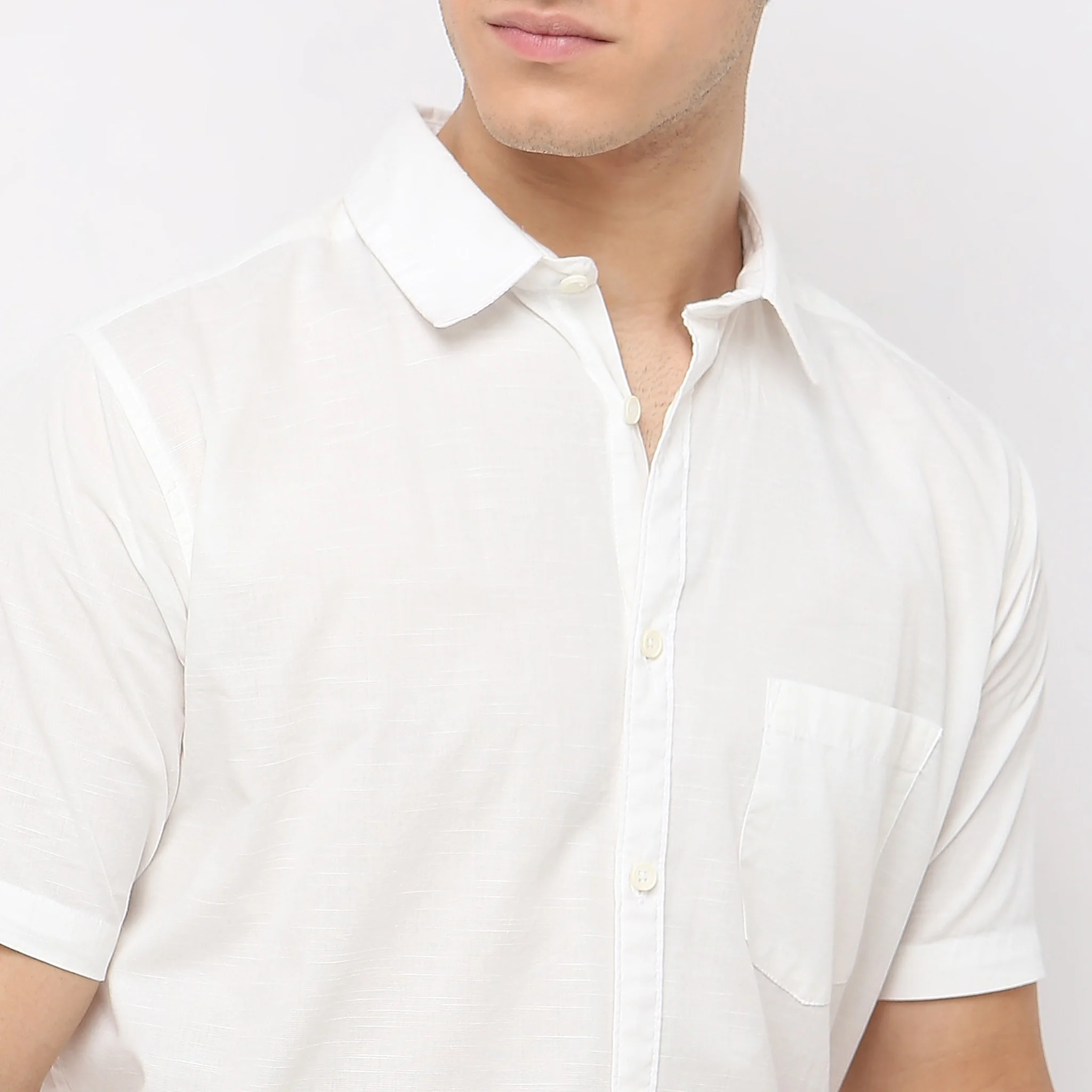 Easy Shirt™ - 100% Cotton MockLin Slubs - Regular Fit Solid Shirt - Image 9
