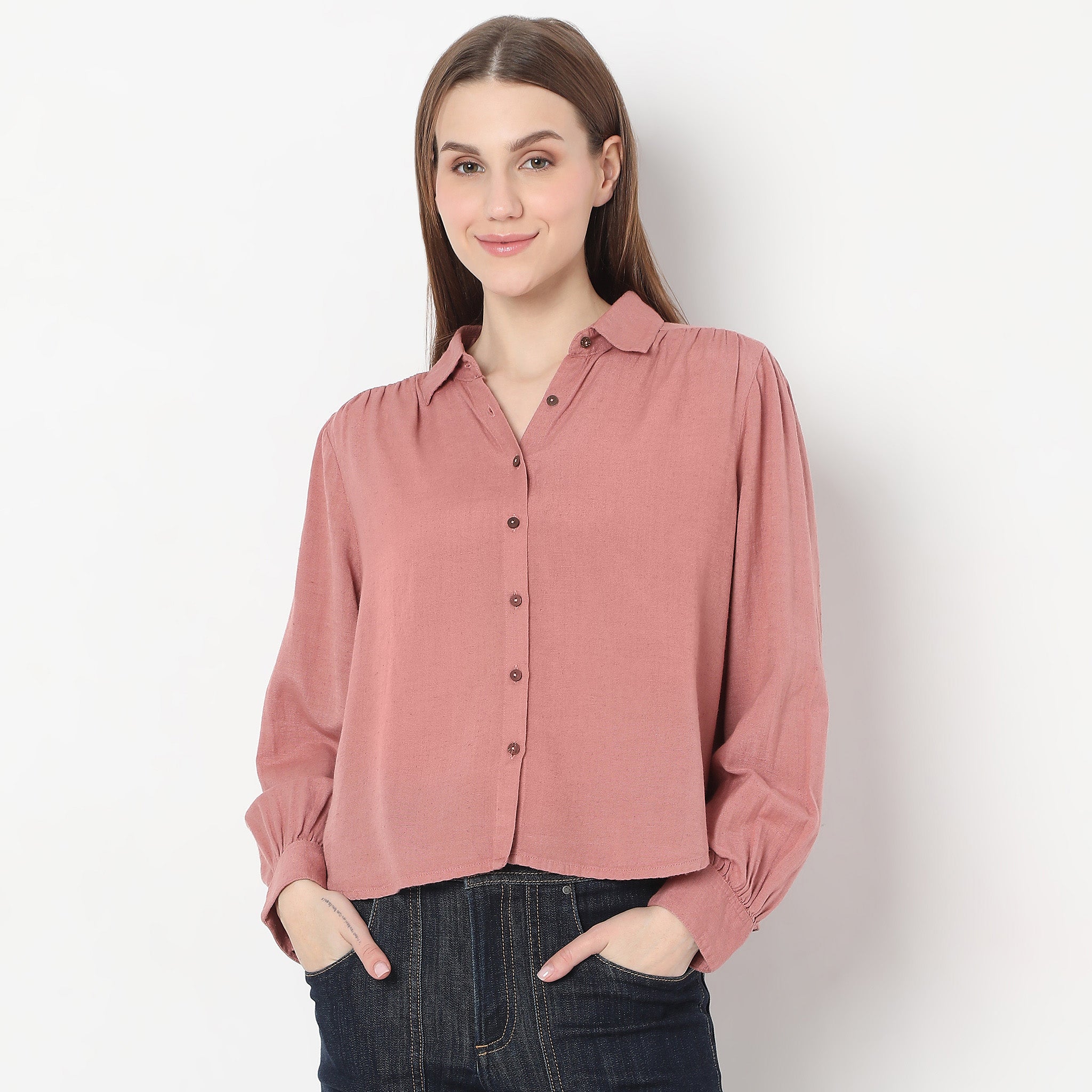 Solid Full Sleeve Shirt - Image 7