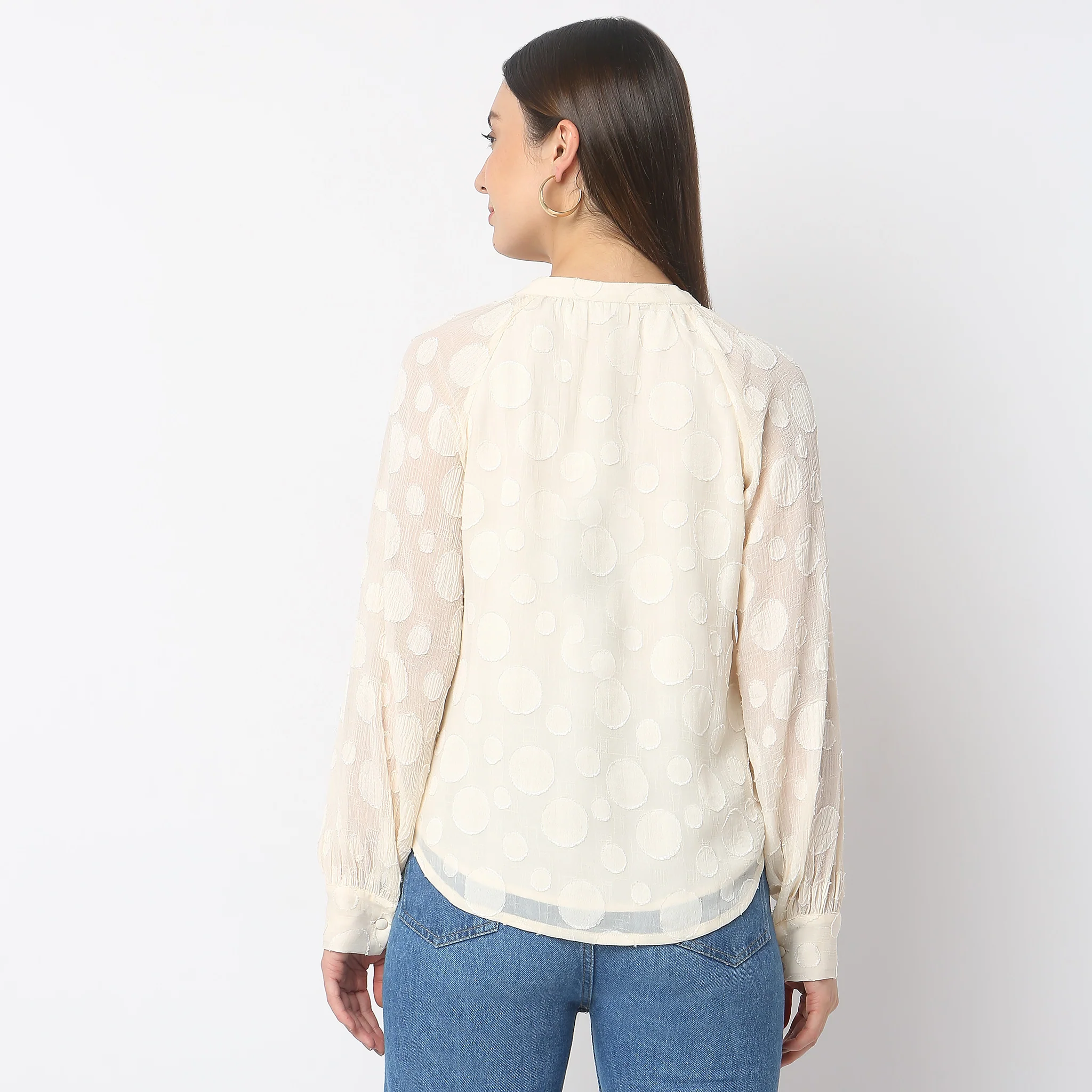 Regular Fit Solid Shirt - Image 3