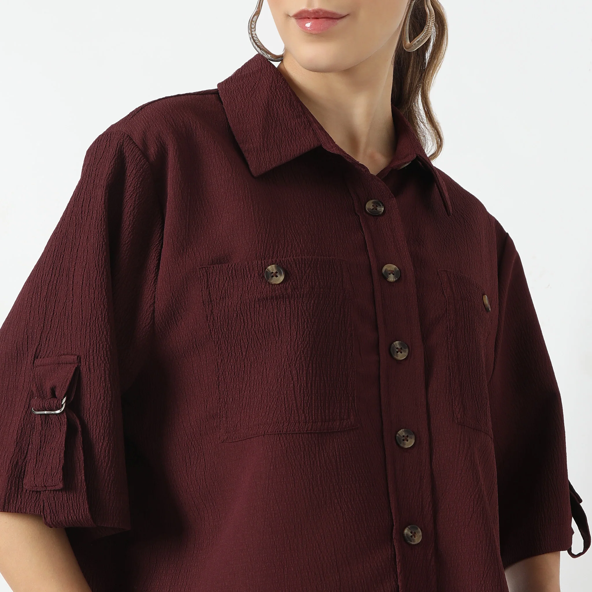 Regular Fit Solid Shirt - Image 9