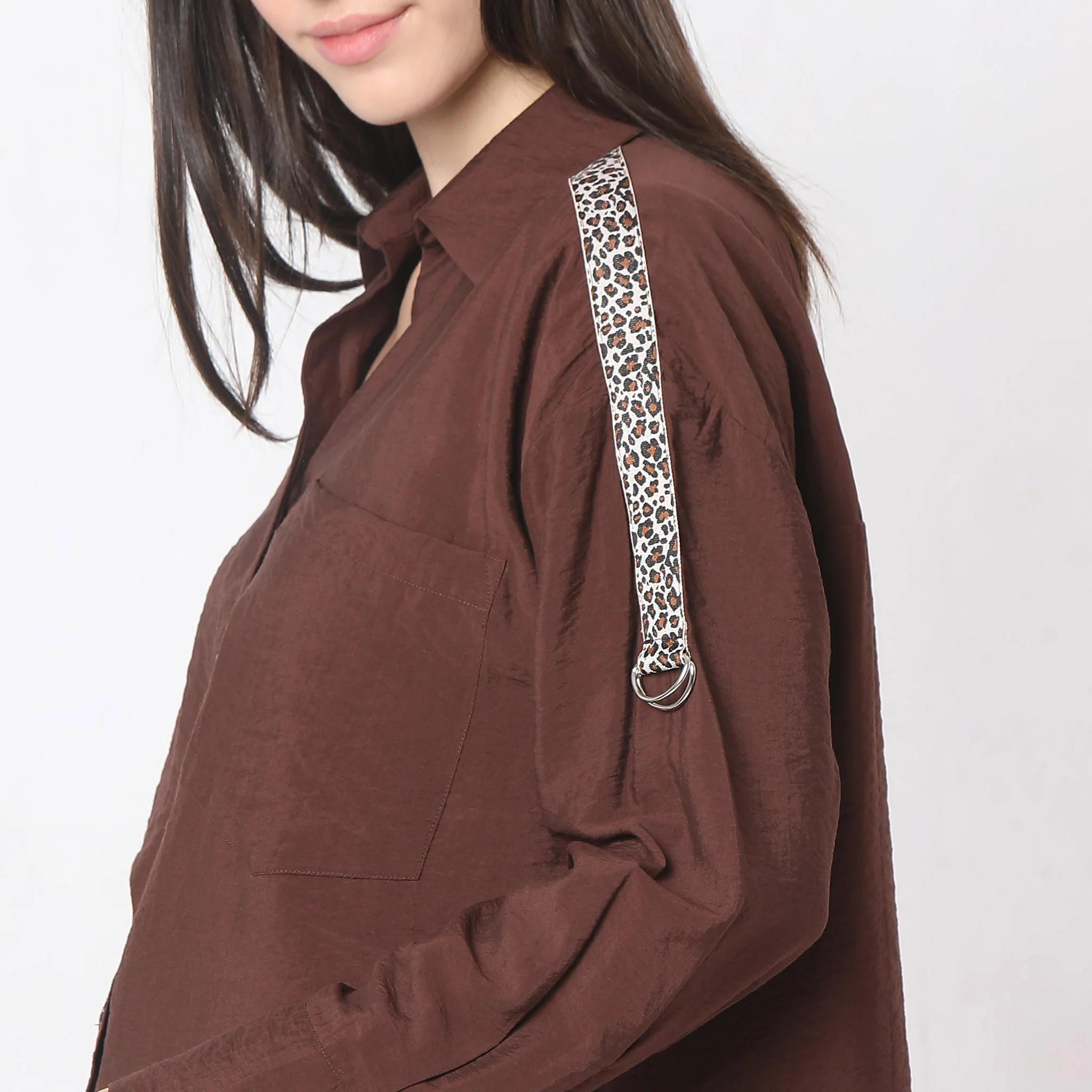 Solid Full Sleeve Casual Shirt - Image 4