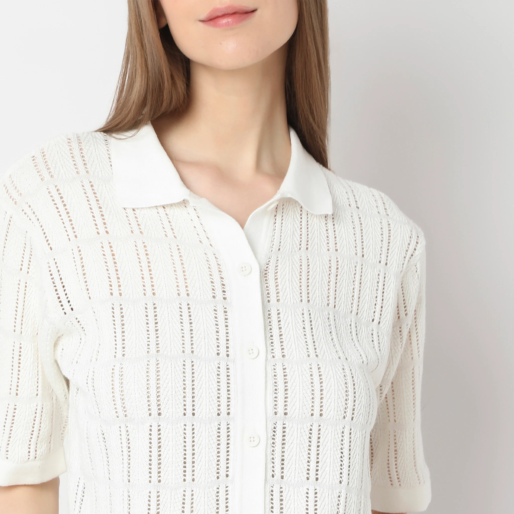 Regular Fit Solid Shirt - Image 4