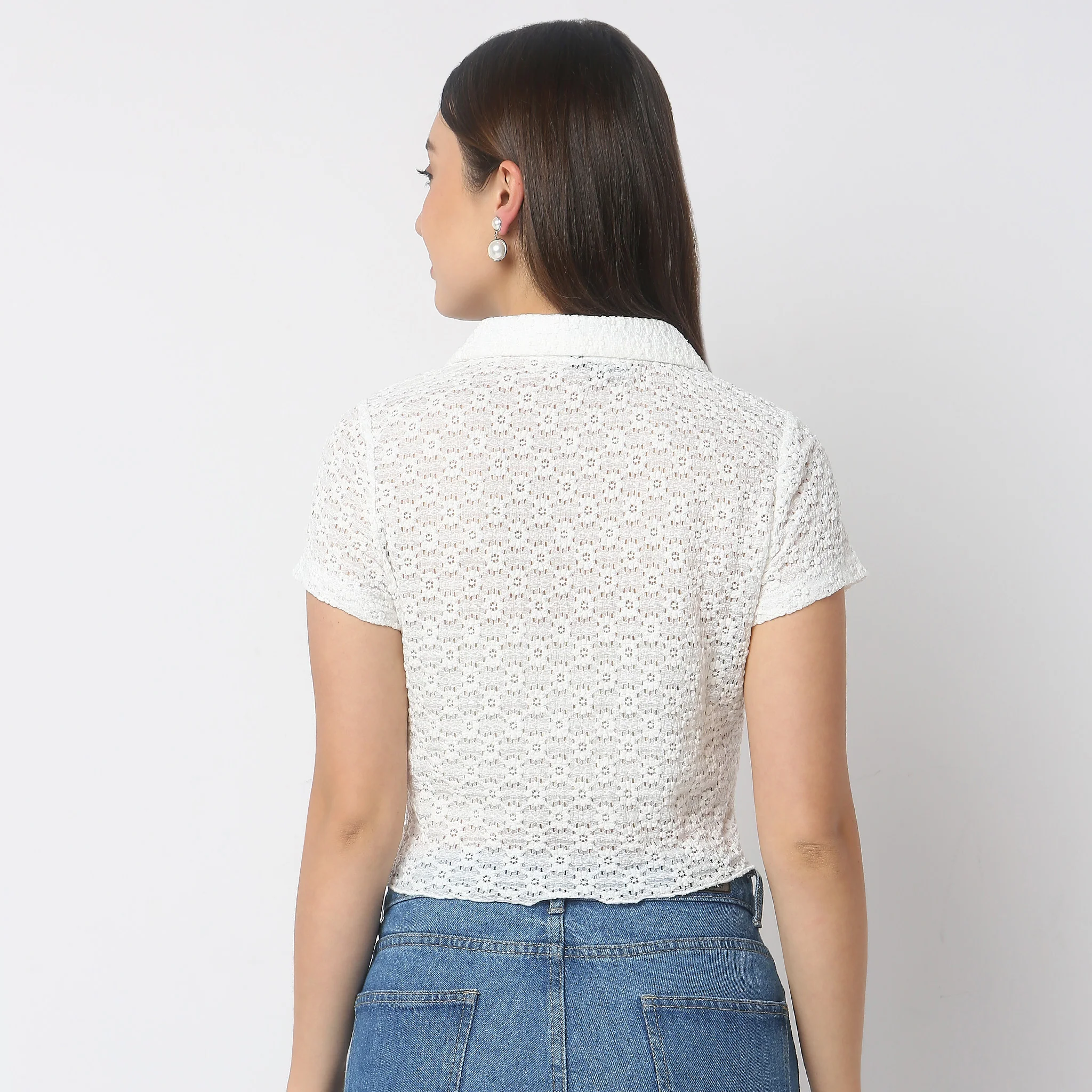 Regular Fit Solid Shirt - Image 3