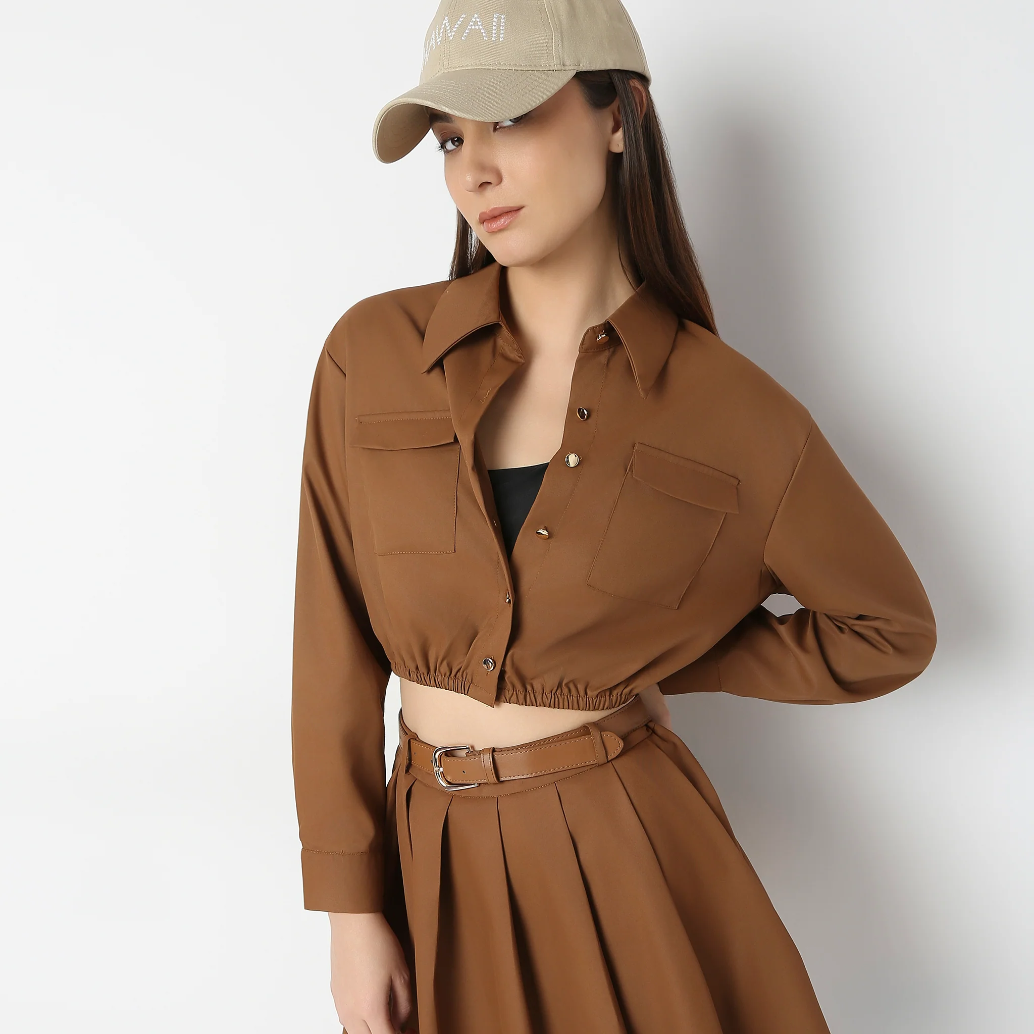 Regular Fit Solid Shirt - Image 2