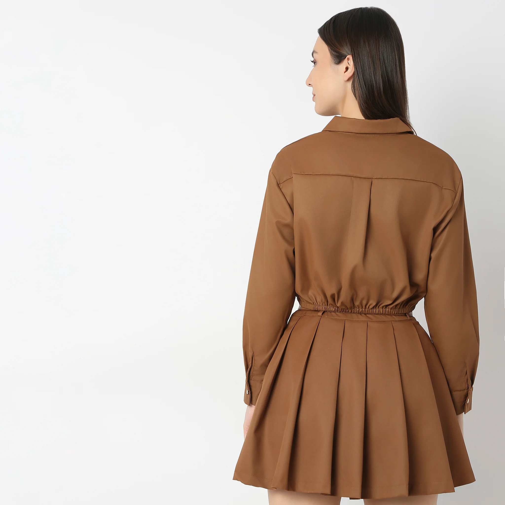 Regular Fit Solid Shirt - Image 3