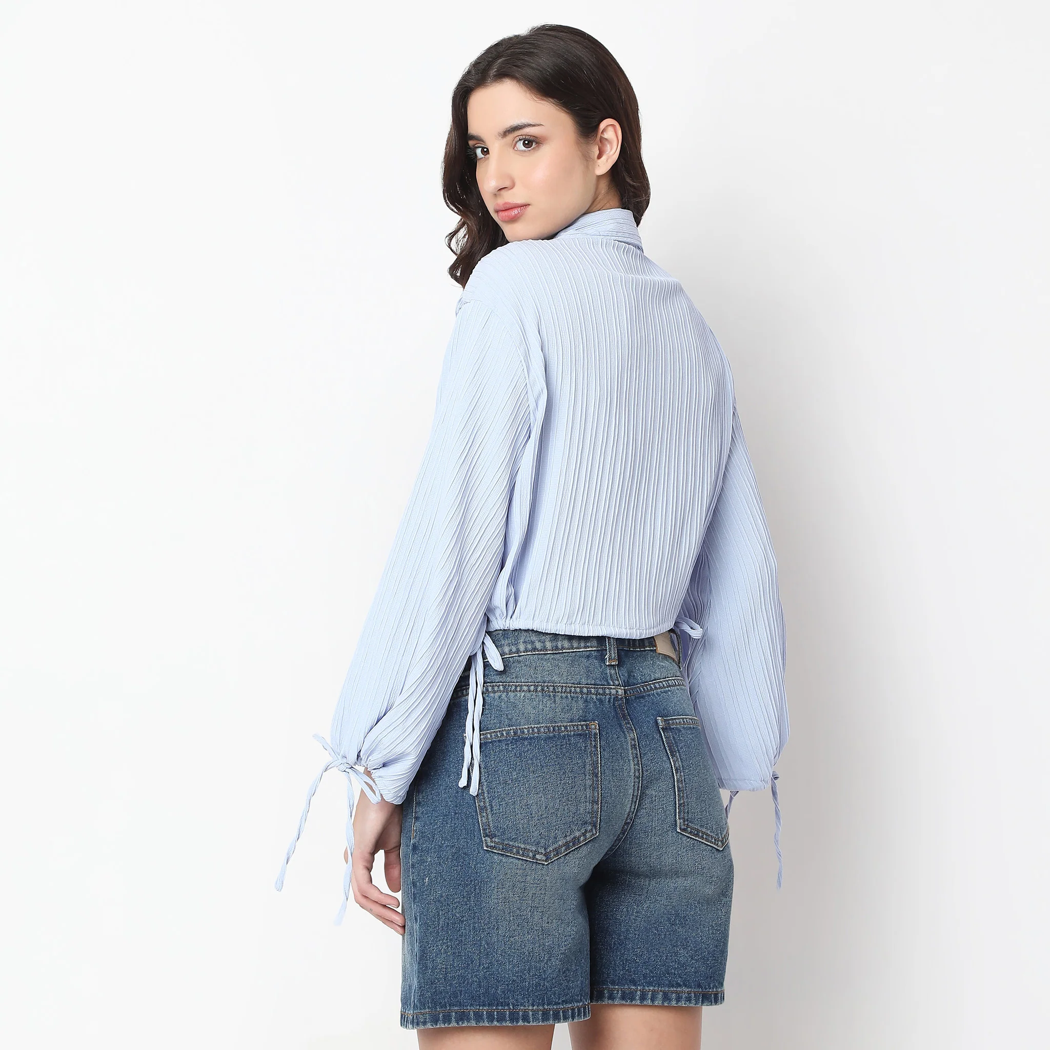 Regular Fit Solid Shirt - Image 3
