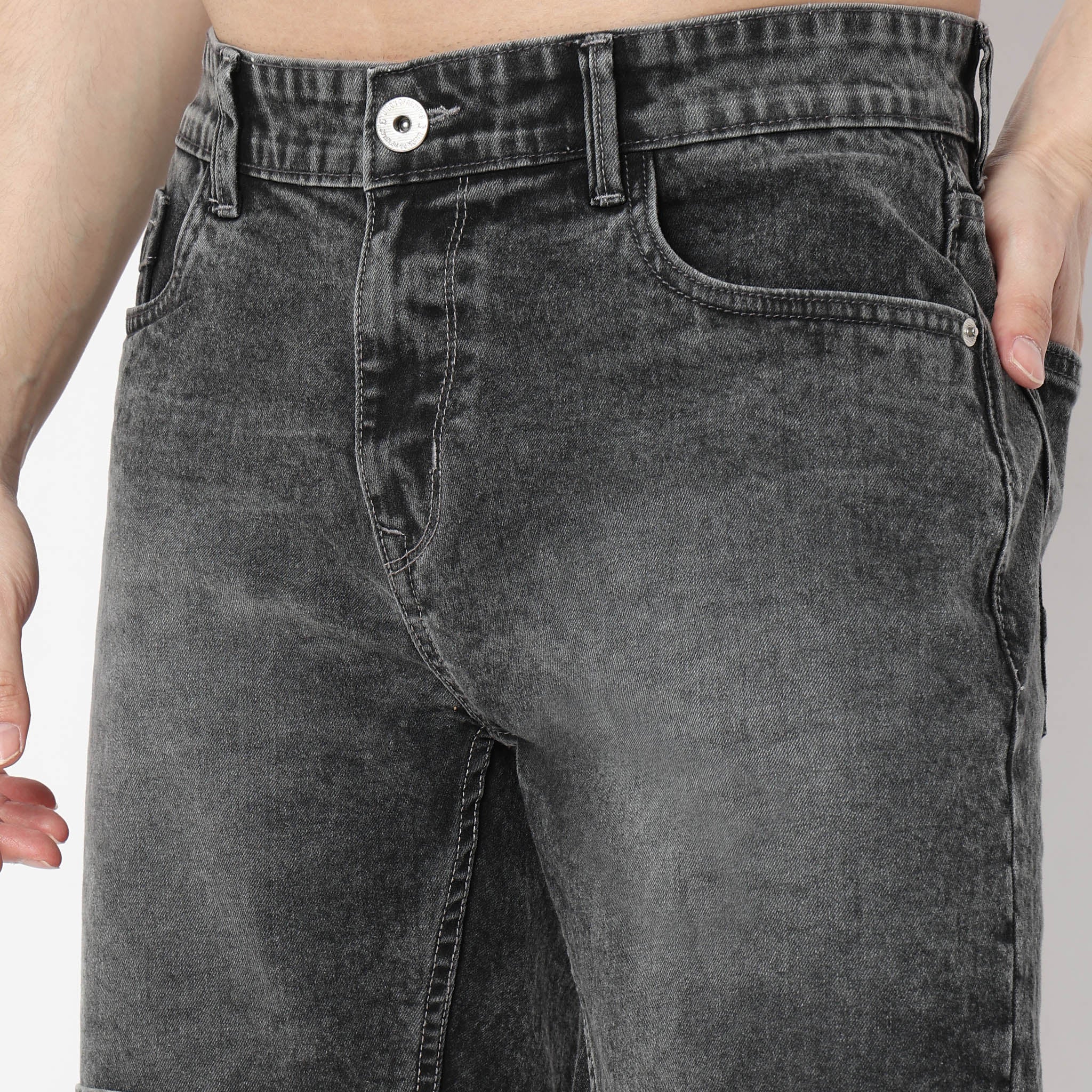 Solid Short Length Mid Rise Shorts - Image 15
