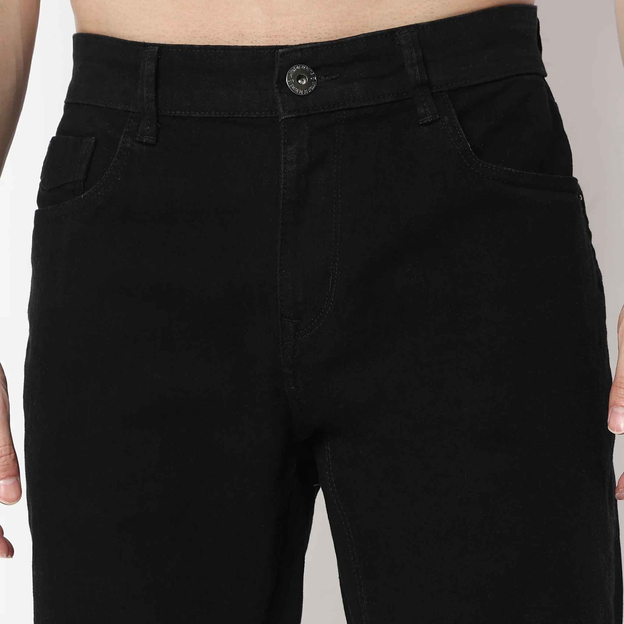 Solid Short Length Mid Rise Shorts - Image 5