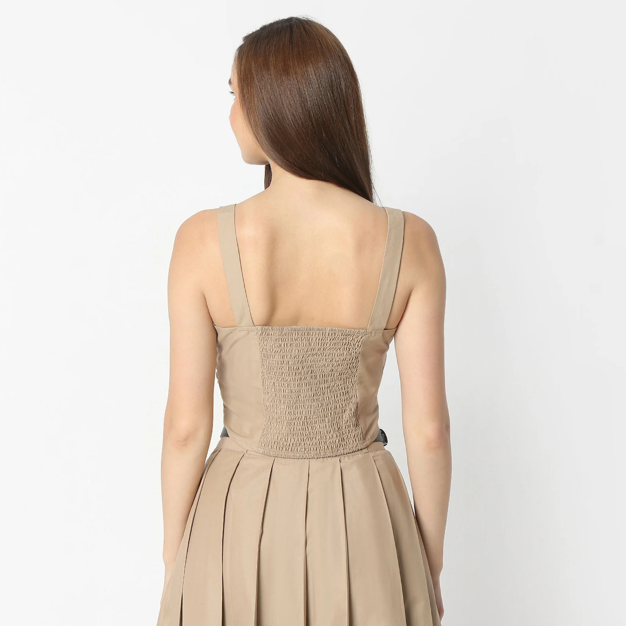 Square Neck Sleeveless Crop Top - Image 3