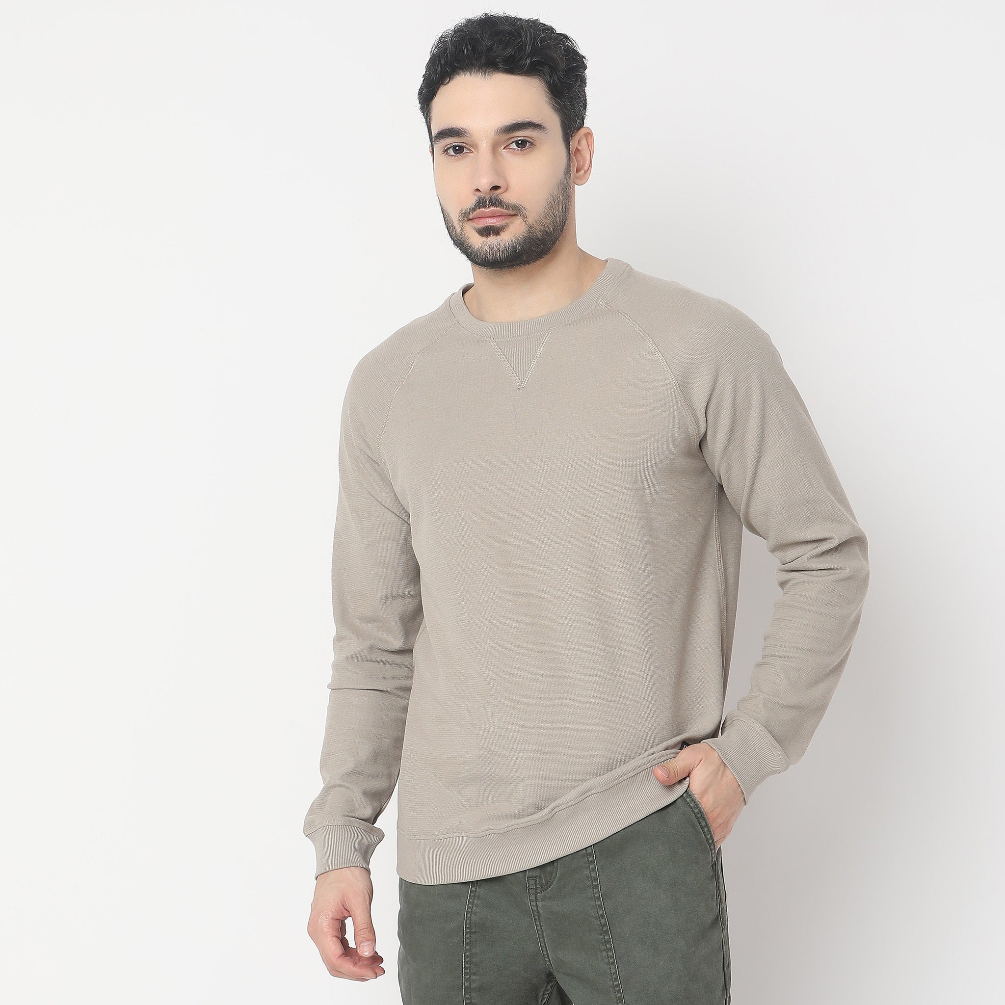 Lumberjack™ Authentic Pull Over With Micro Structure Comfort Blend - Regular Fit Solid - Image 2