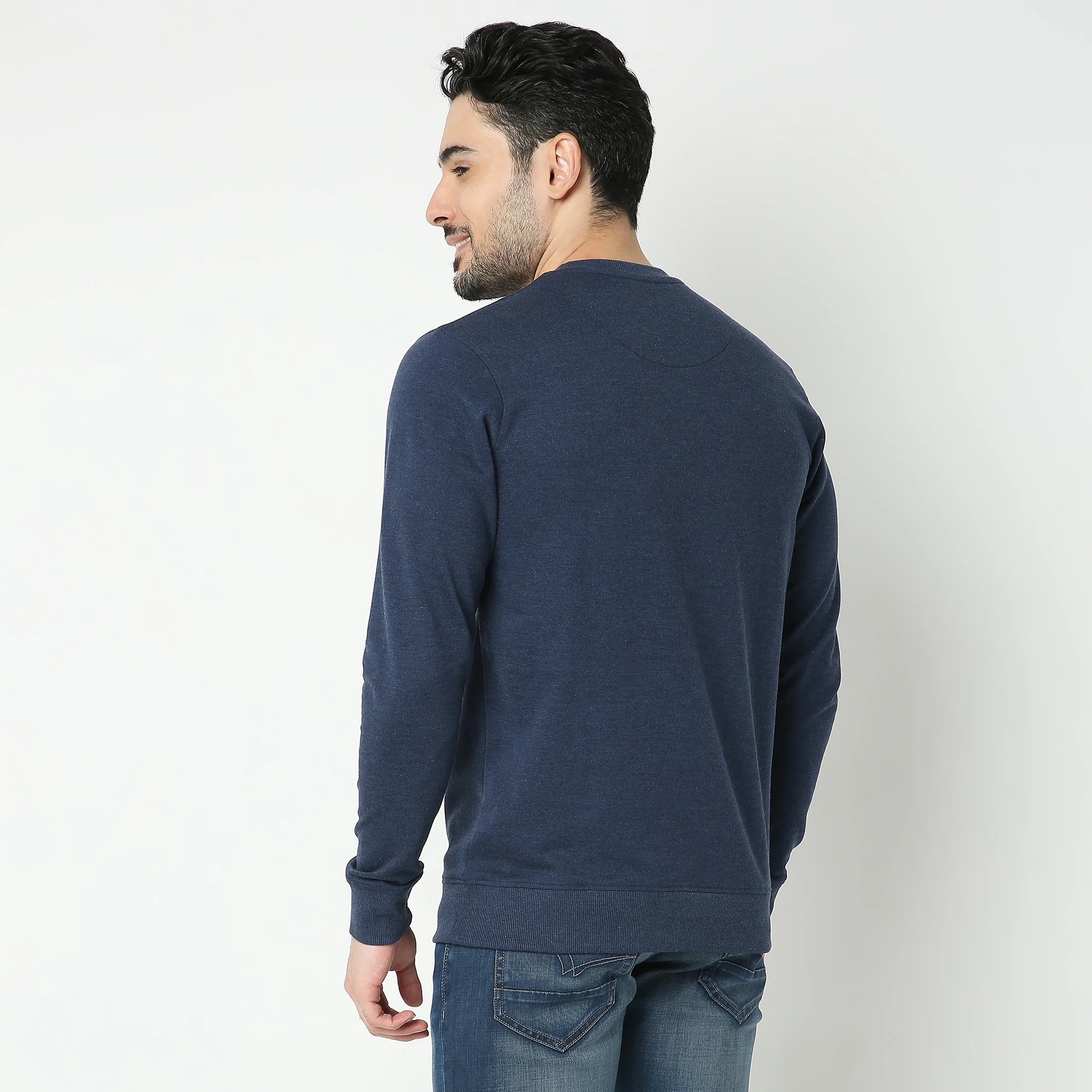 Knitted Solid Sweat Tee - Image 3