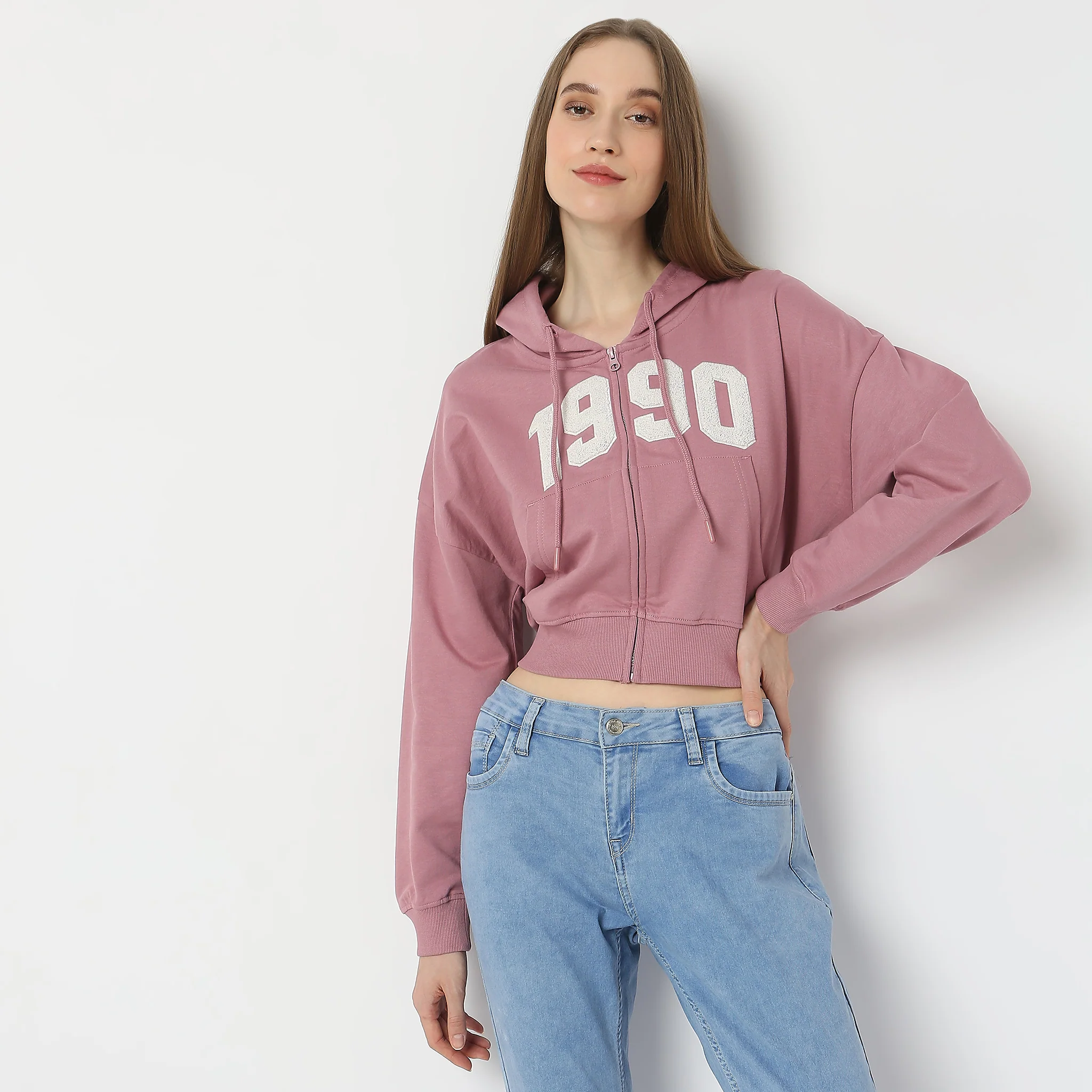 Regular Fit Solid Sweatshirt - Image 2