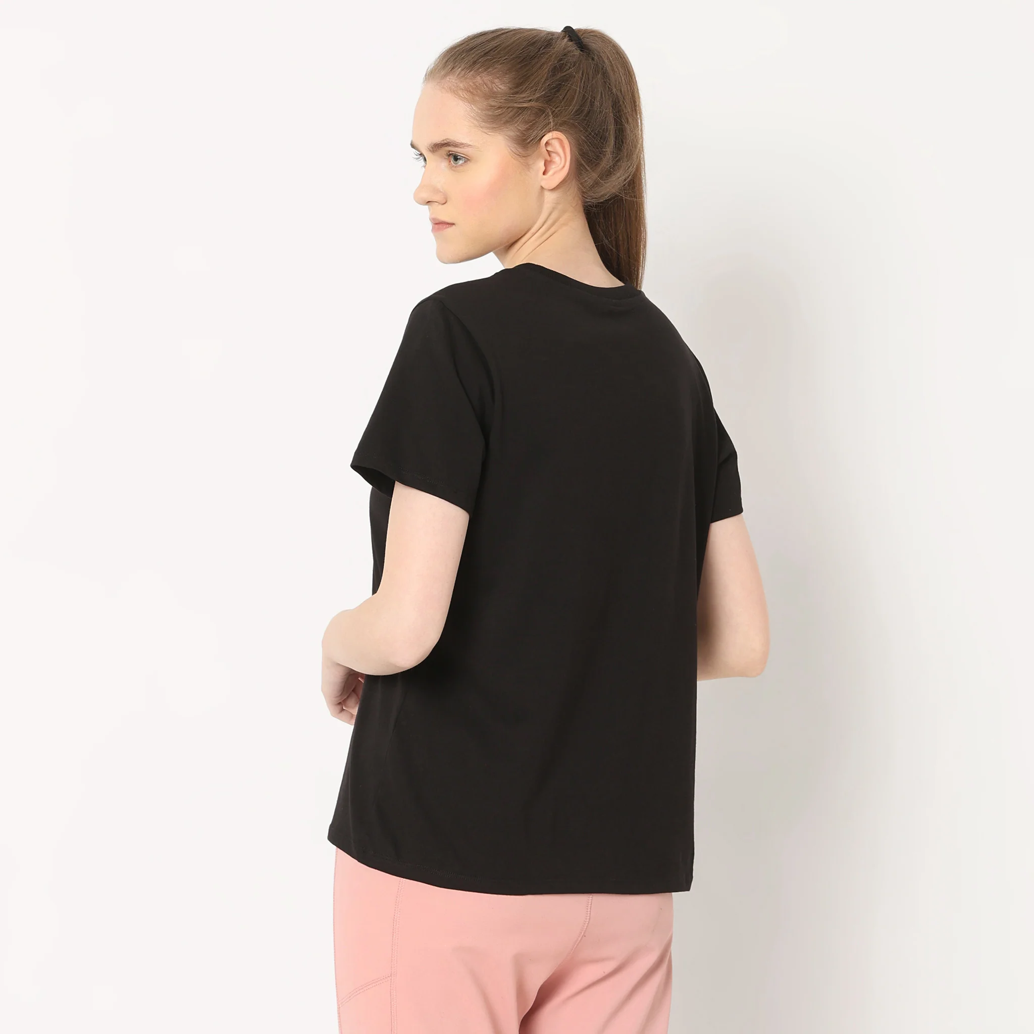 Solid Round Neck T-Shirt - Image 3