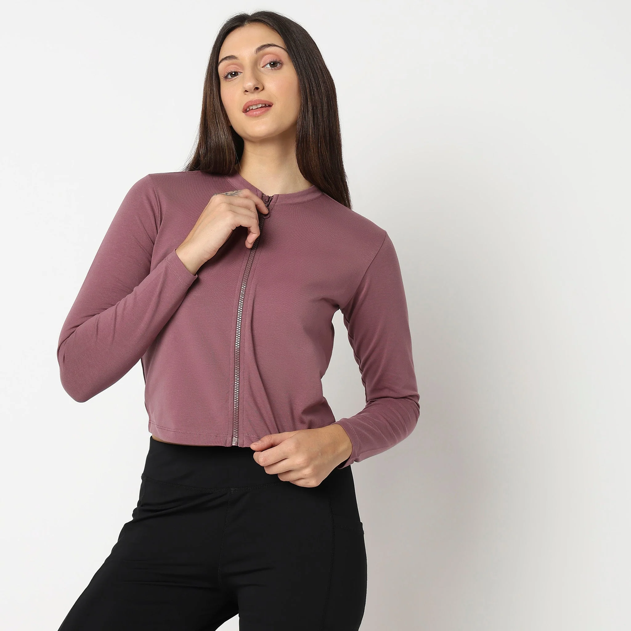 Regular Fit Solid Jacket - Image 11