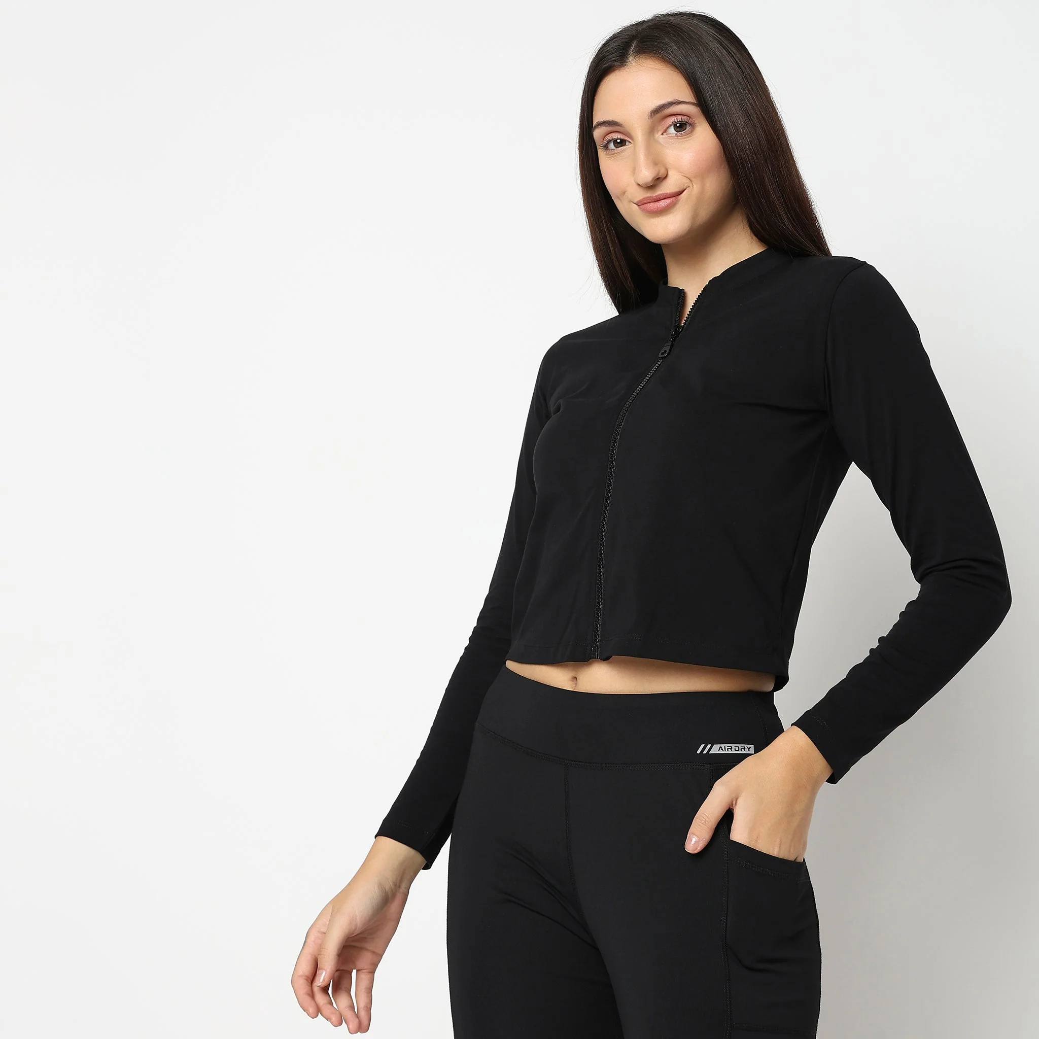 Regular Fit Solid Jacket - Image 2